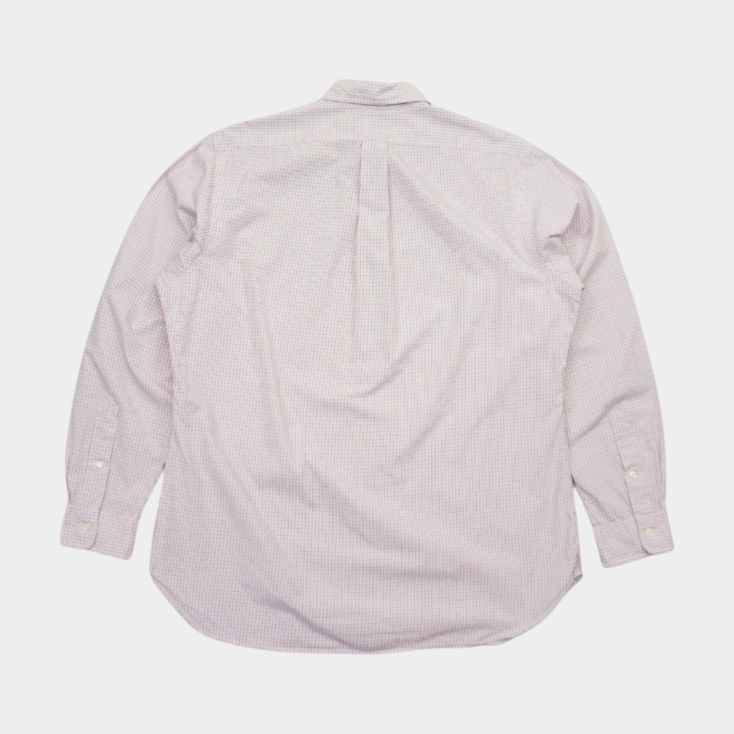 Ralph Lauren Vintage Карирана Риза с Дълъг Ръкав и Бродирано Лого