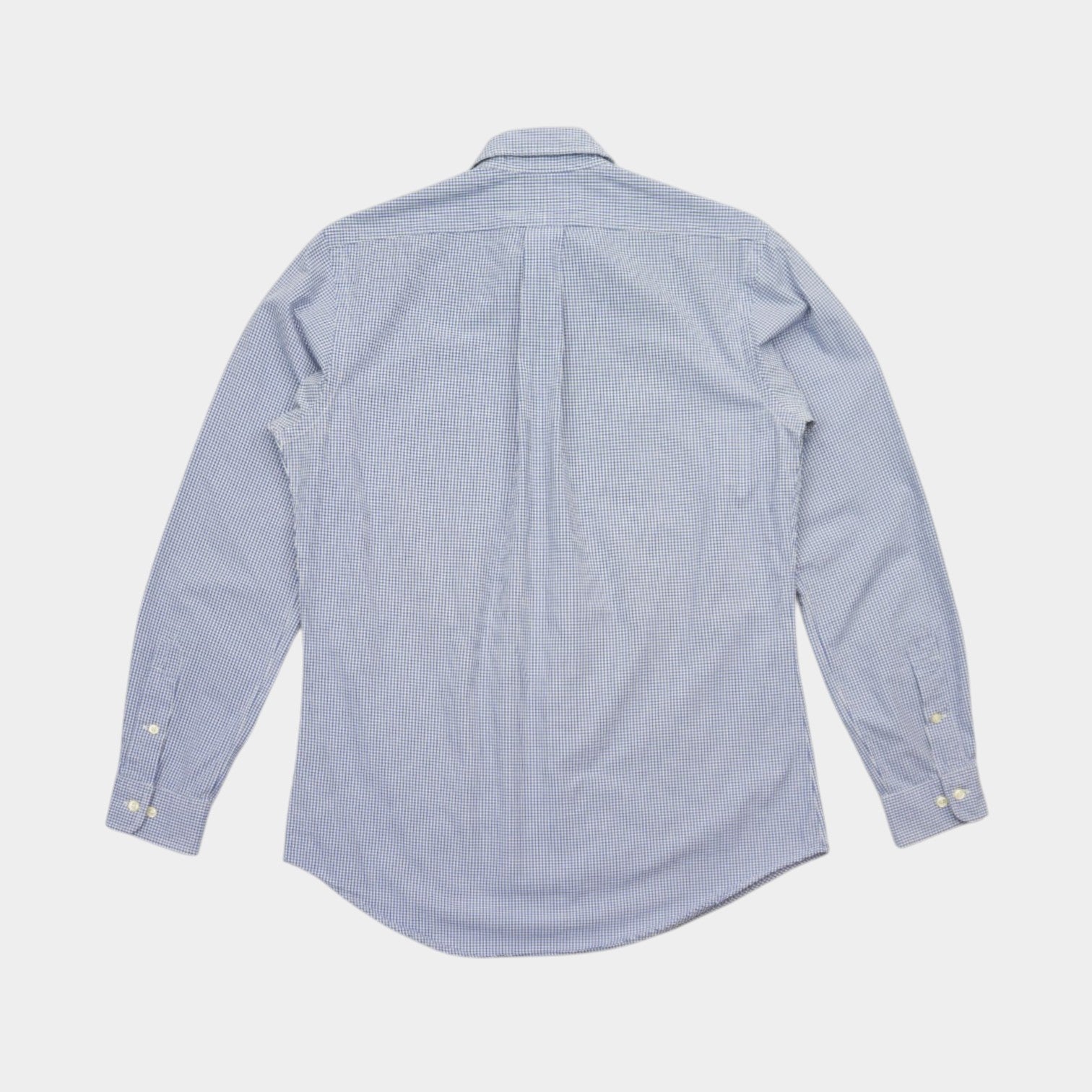 Ralph Lauren Vintage Карирана Риза с Дълъг Ръкав и Бродирано Лого