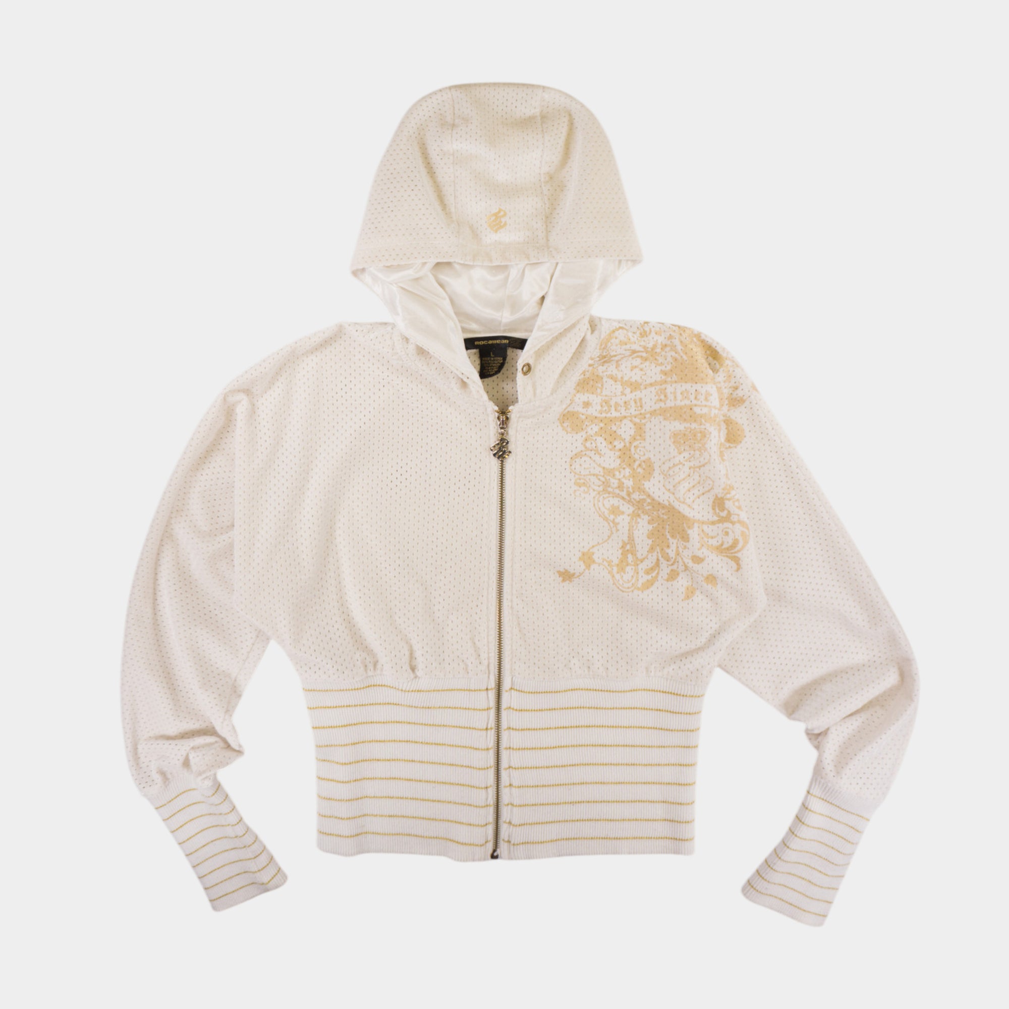 Rocawear Винтидж 2000-те Бял Суичър