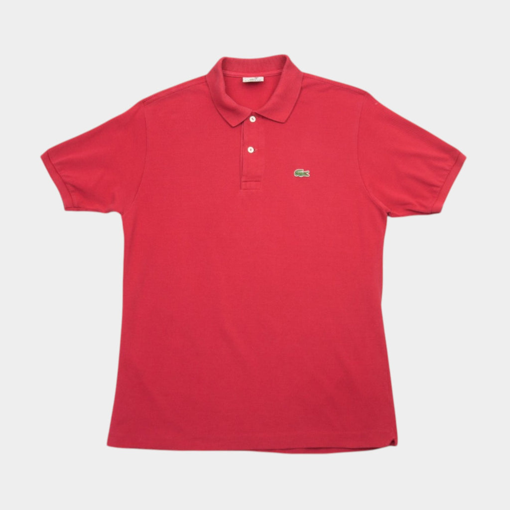 Lacoste Червена Тениска с Яка с Бродирано Лого