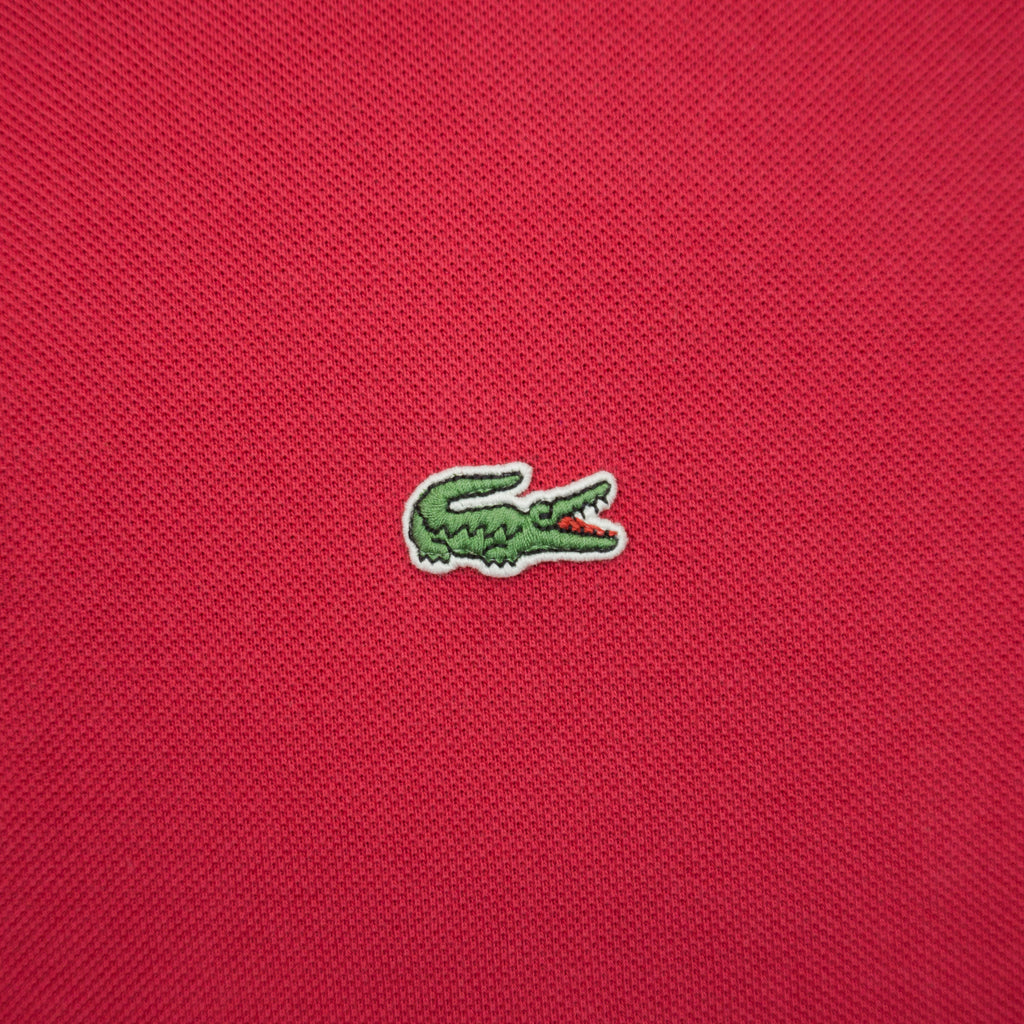 Lacoste Червена Тениска с Яка с Бродирано Лого