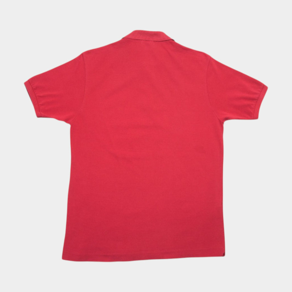 Lacoste Червена Тениска с Яка с Бродирано Лого