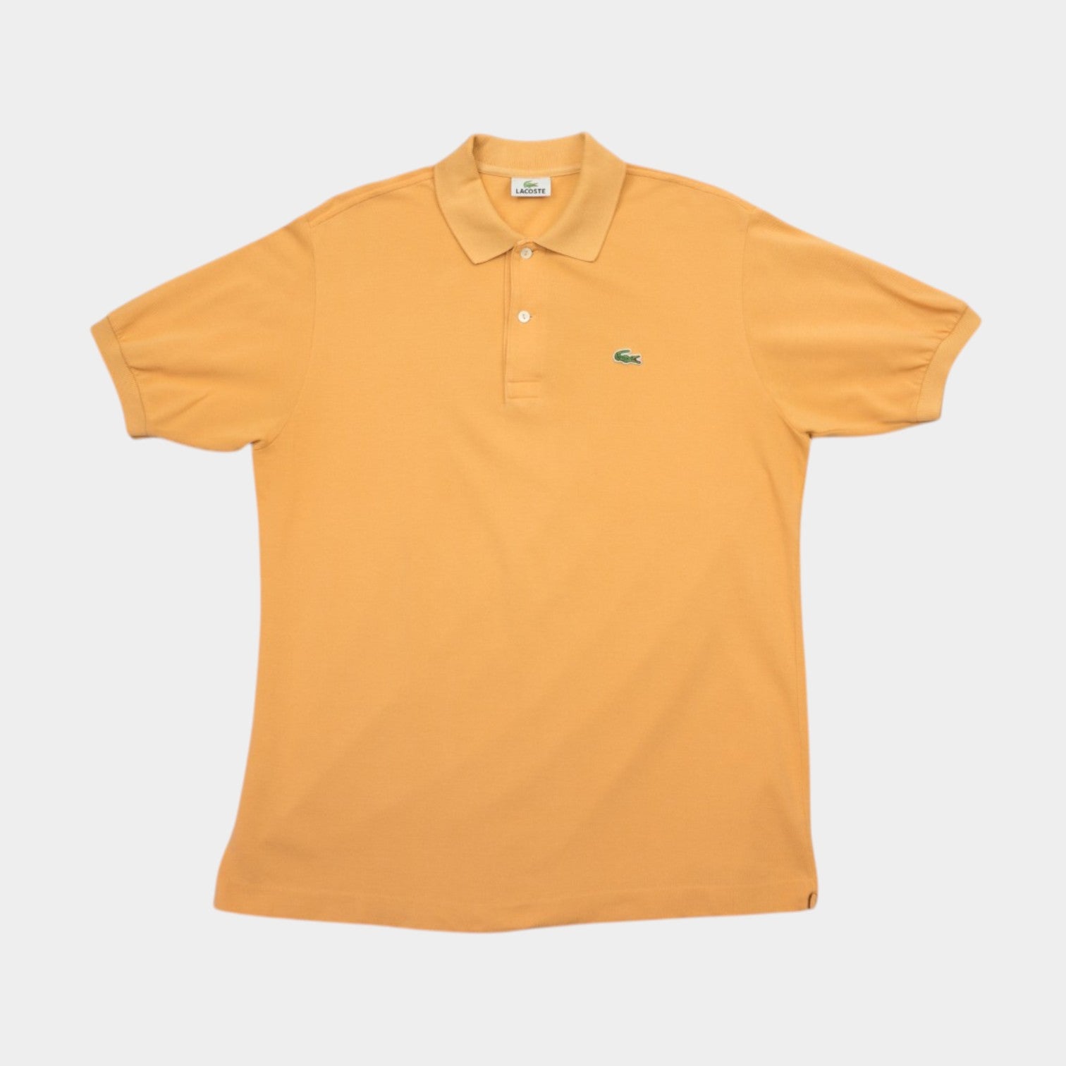 Lacoste Vintage Оранжева Тениска с Яка с Бродирано Лого