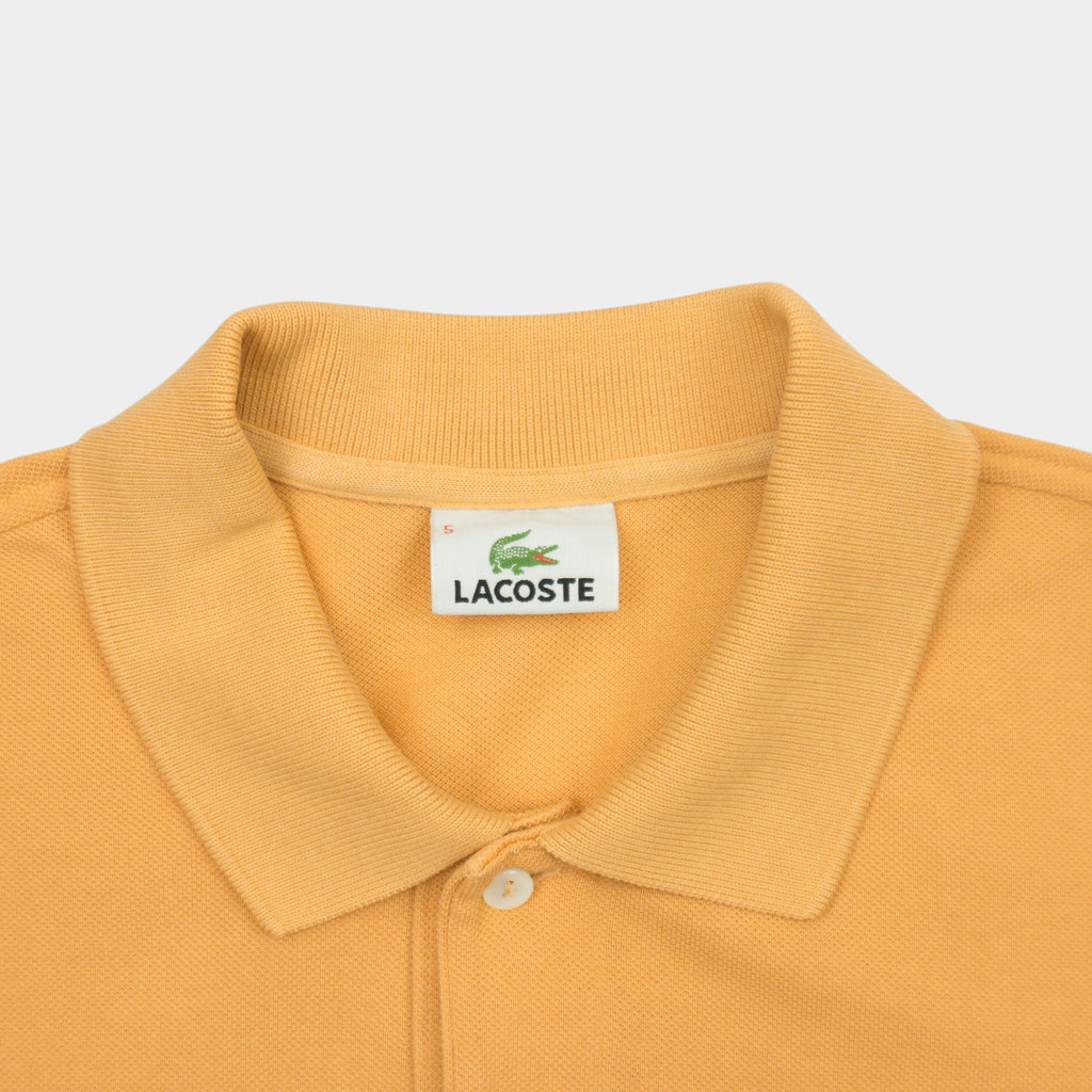 Lacoste Vintage Оранжева Тениска с Яка с Бродирано Лого