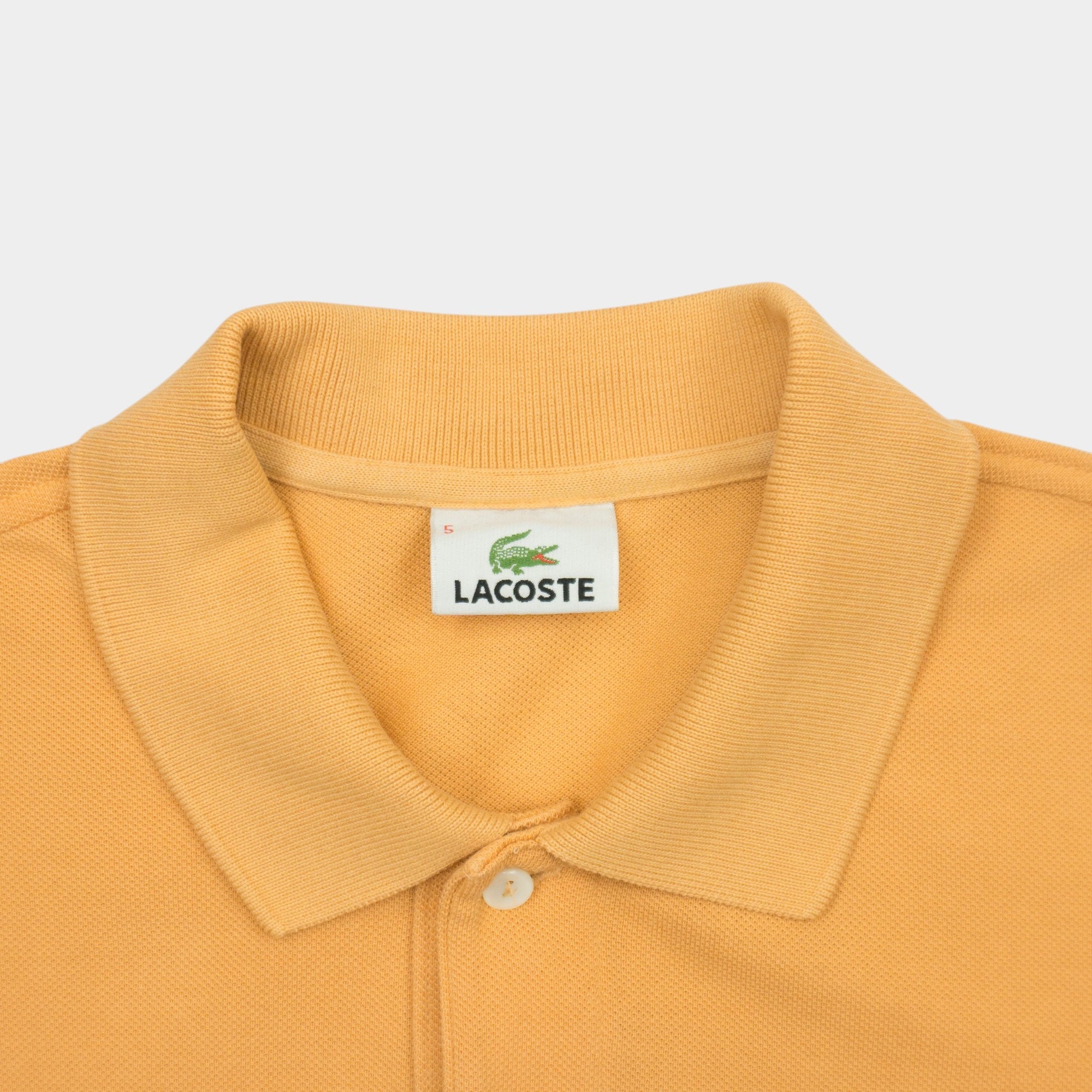 Lacoste Vintage Оранжева Тениска с Яка с Бродирано Лого