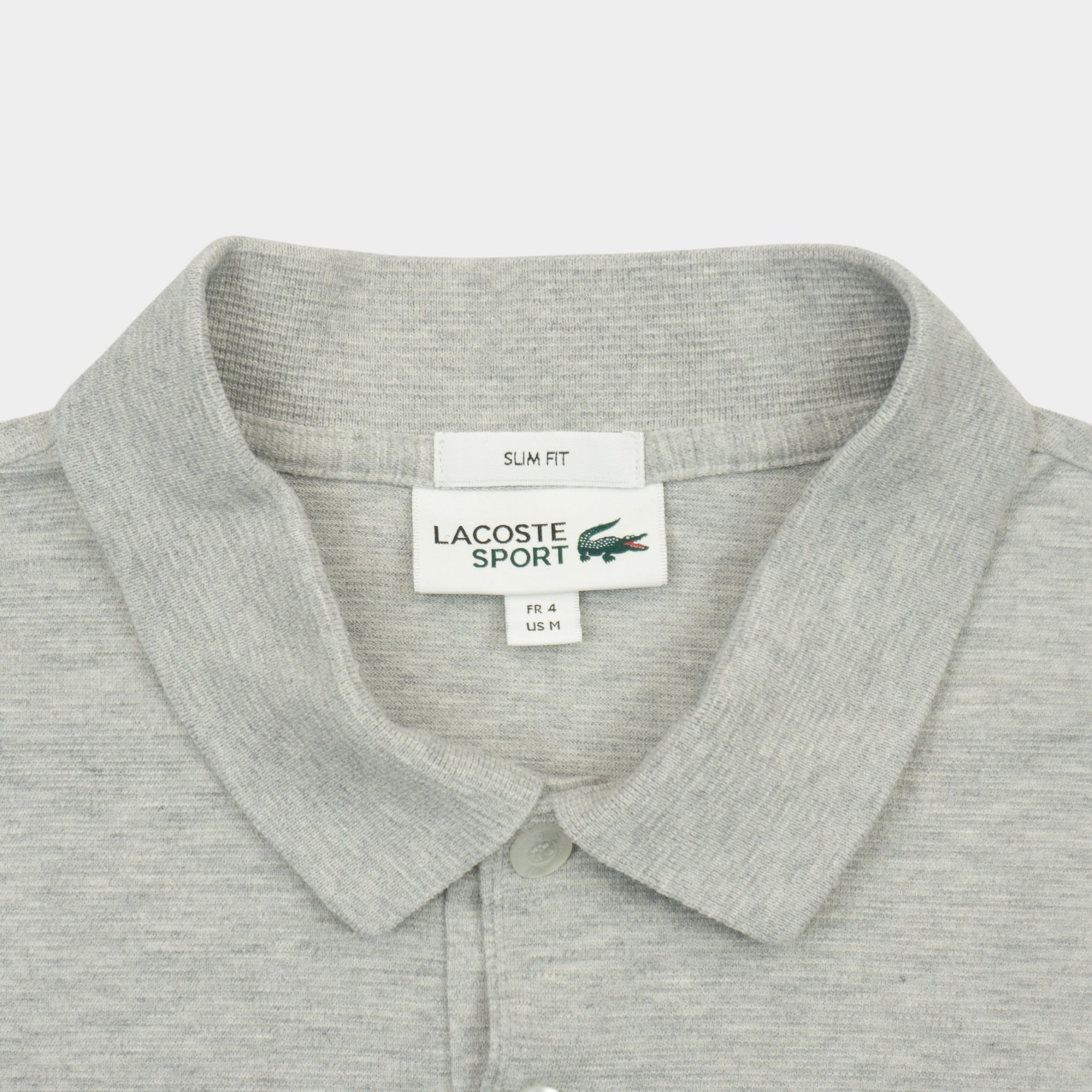Lacoste Sport Сива Блуза с Яка с Бродирано Лого