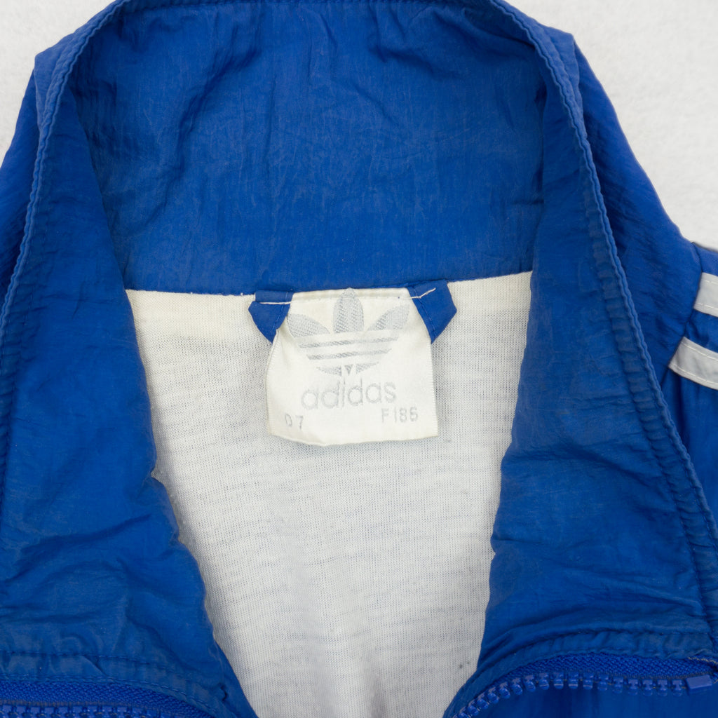 Adidas Vintage Синьо Горнище от 90те с Бродирано Лого