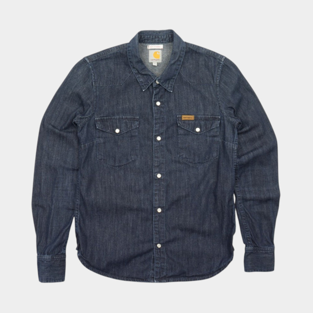 Carhartt Howdy Синя Каубойска Риза с Дълъг Ръкав