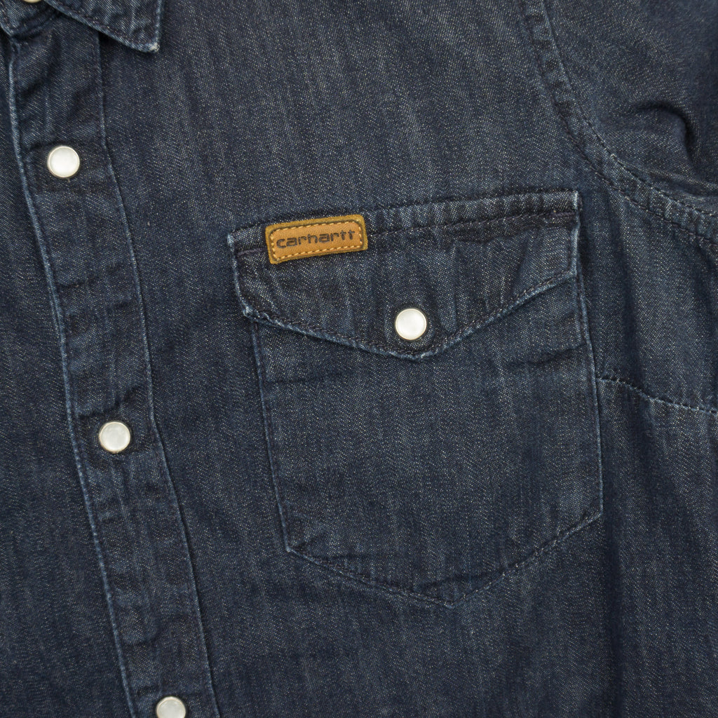 Carhartt Howdy Синя Каубойска Риза с Дълъг Ръкав