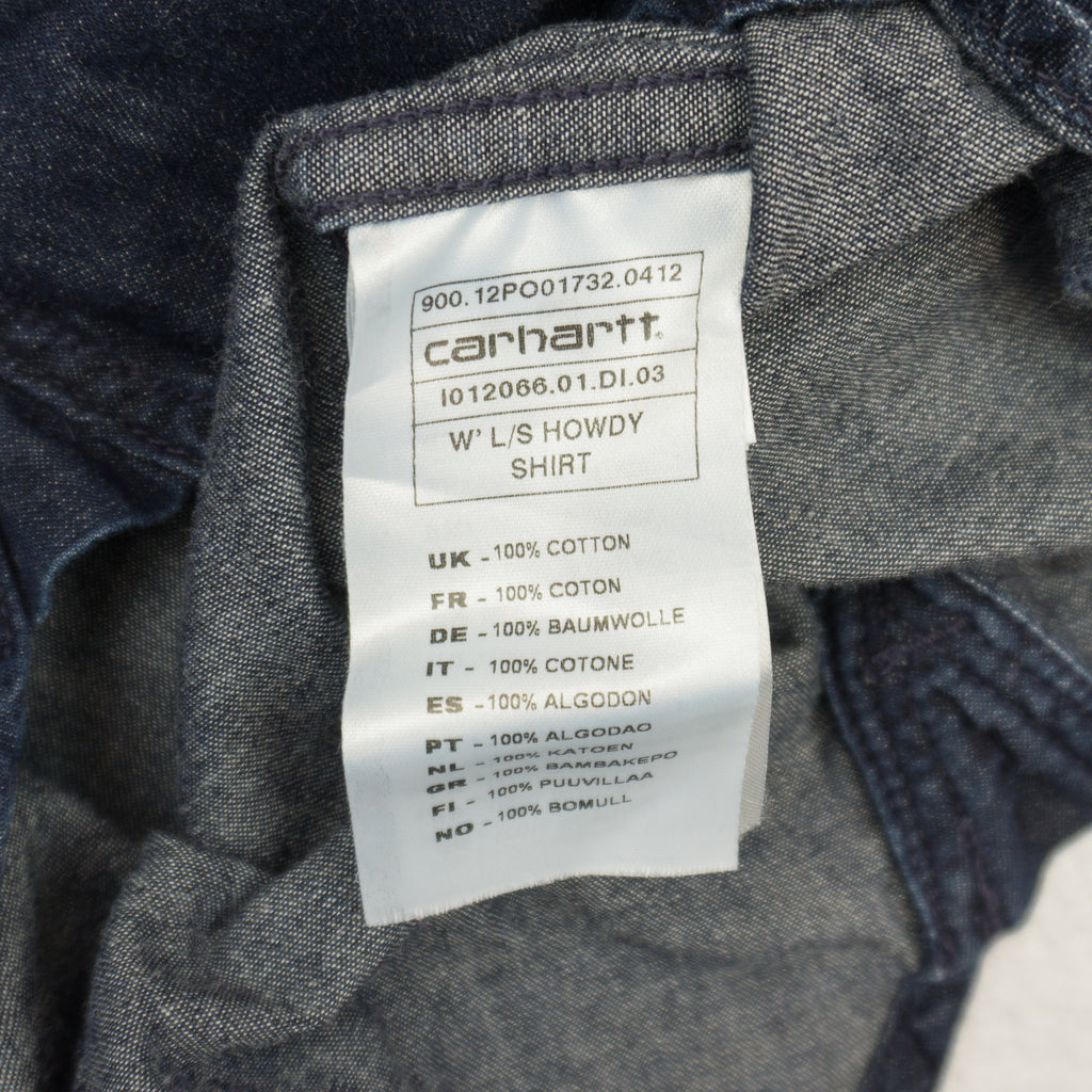 Carhartt Howdy Синя Каубойска Риза с Дълъг Ръкав