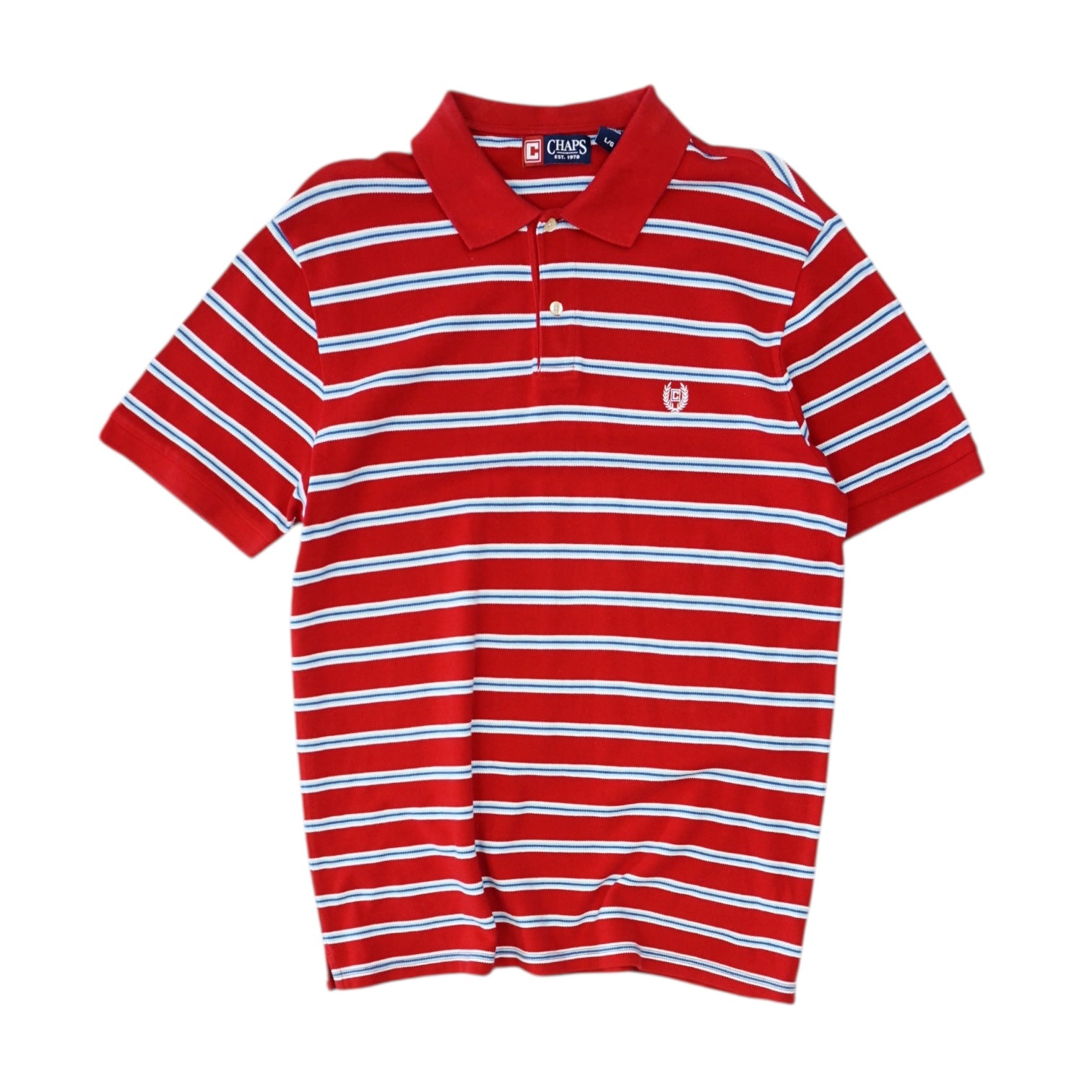 Chaps Striped Тениска с Яка