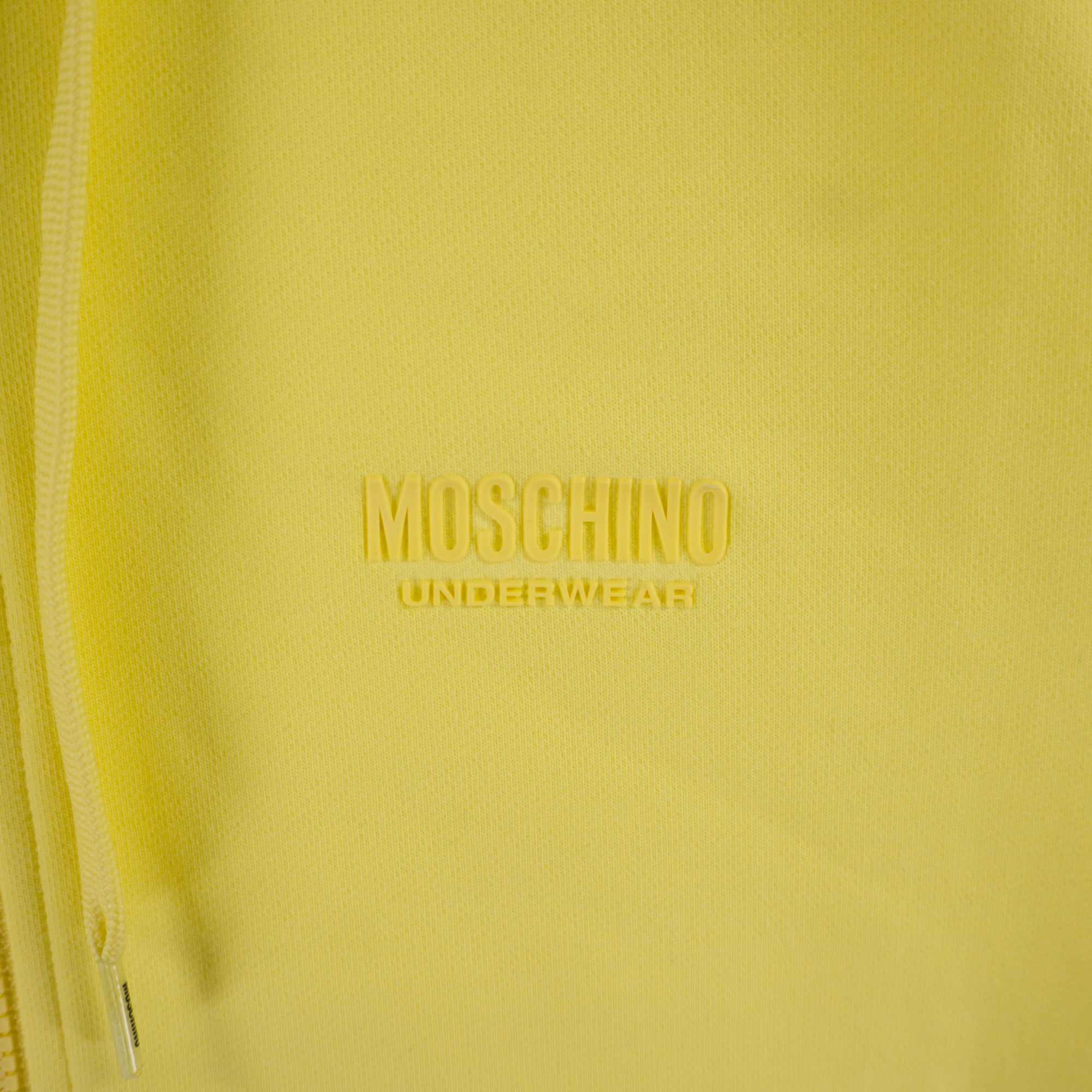 Moschino Жълт Суичър с Цип