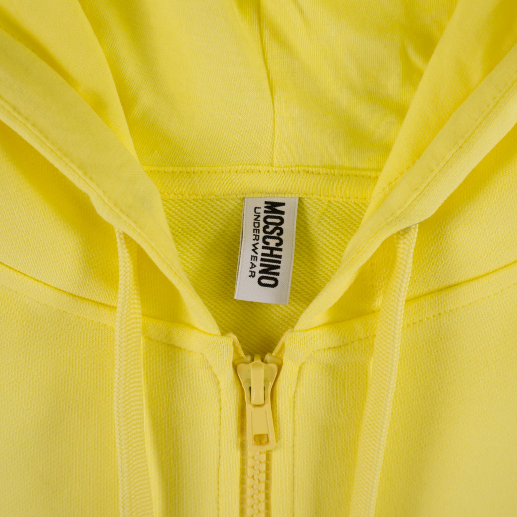 Moschino Жълт Суичър с Цип
