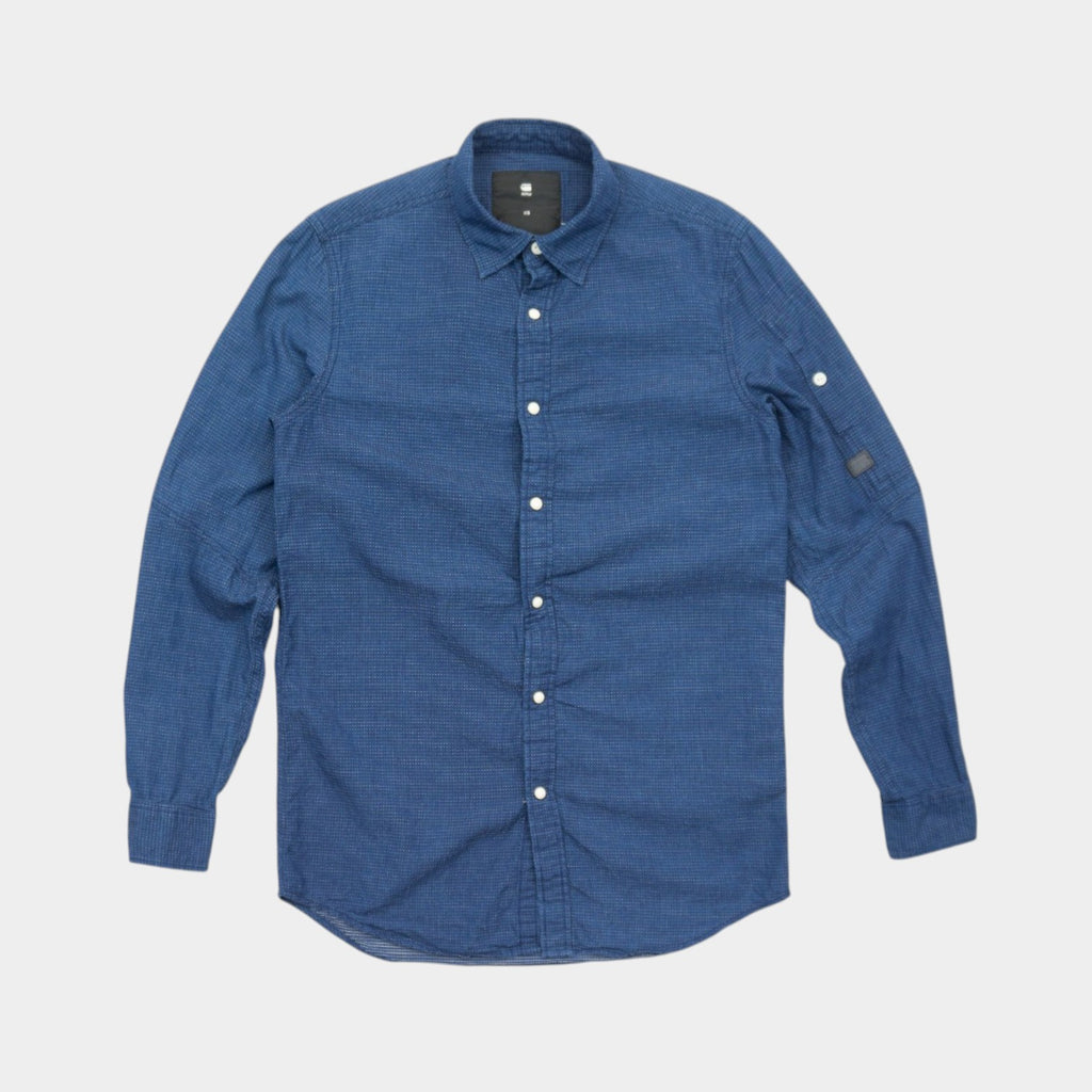 G-Star Raw Синя Риза с Дълъг Ръкав