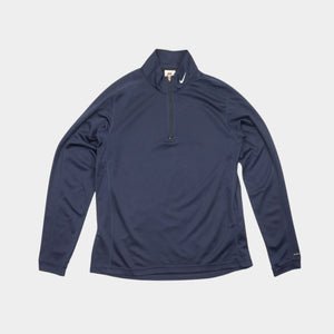Nike Vintage Тъмно Синя Блуза от 90те с Бродирано Лого