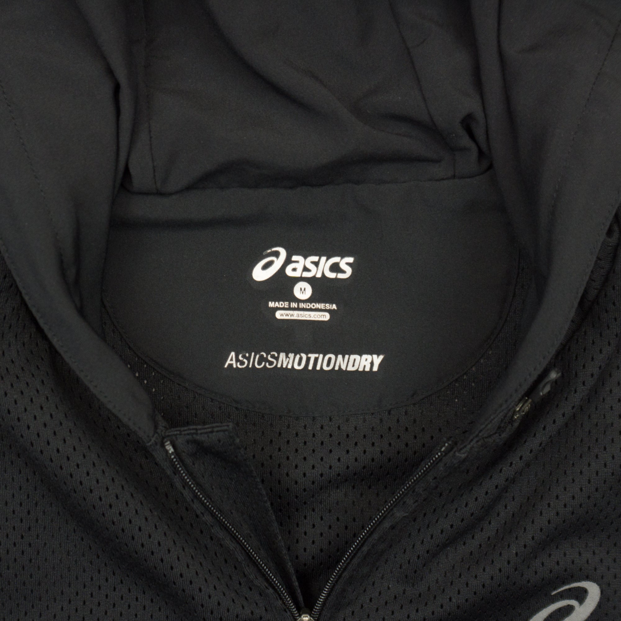 Asics Черен Елек с Качулка