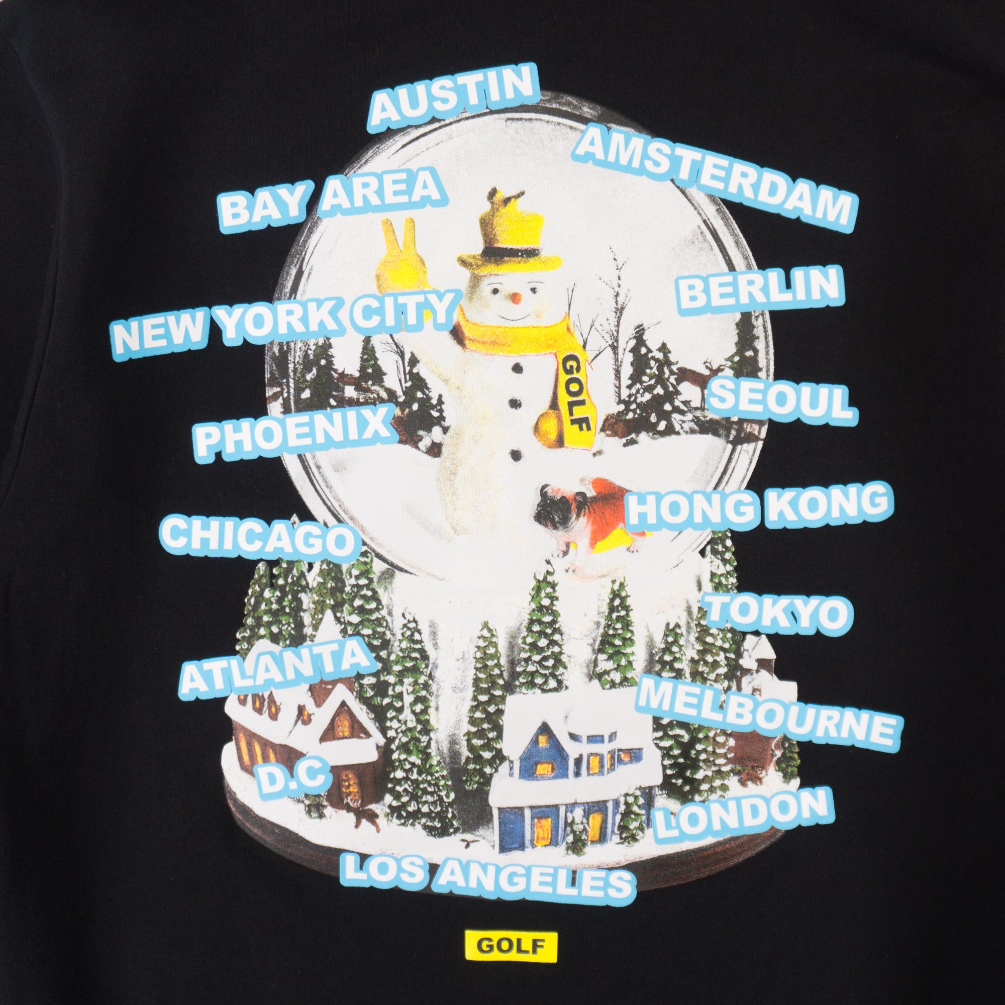 Golf Wang Черен Суичър с Графика