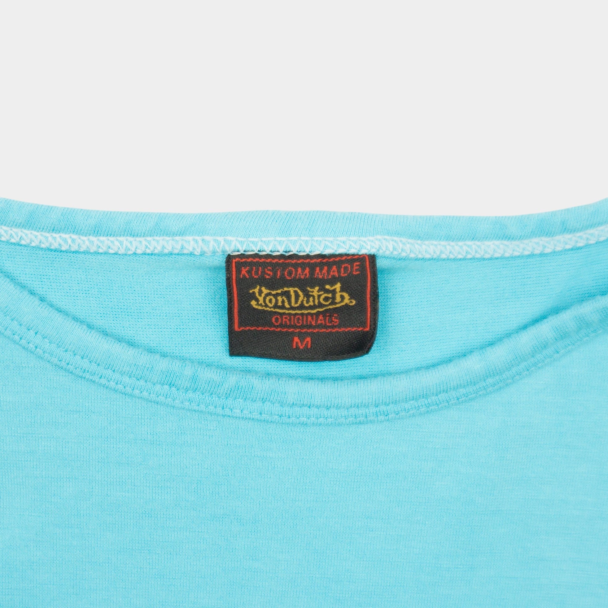 Von Dutch Vintage Синя Тънка Блуза с Графика