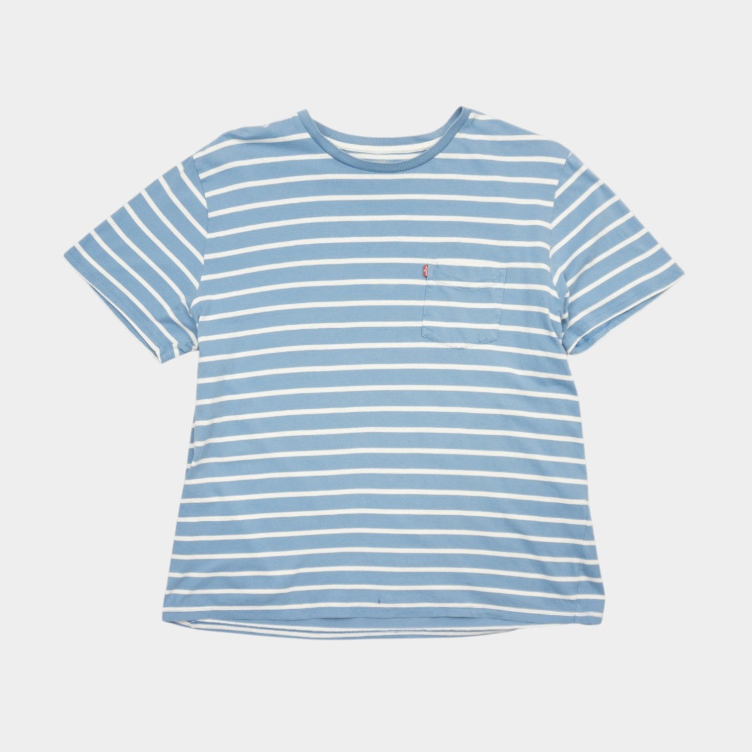 Levi's Раирана Синя Тениска с Джобче