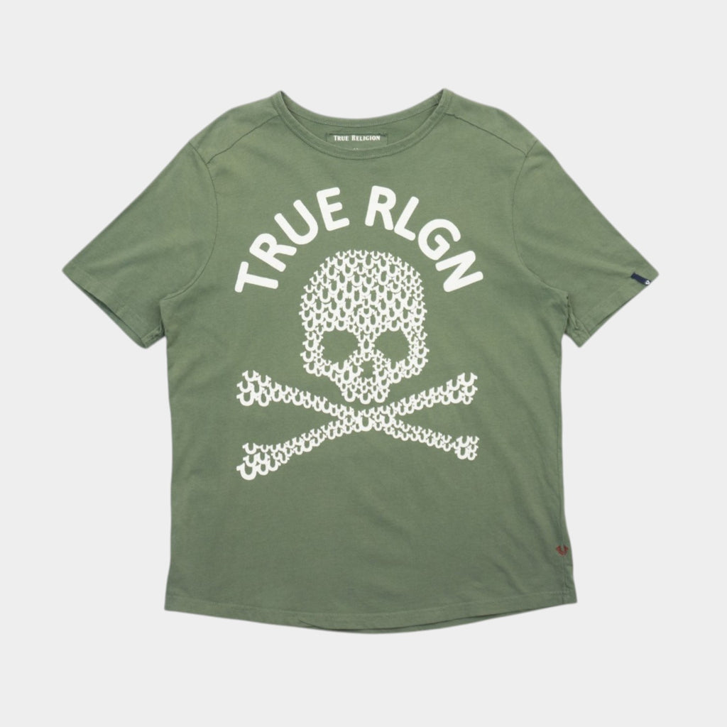 True Religion Зелена Тениска с Графика