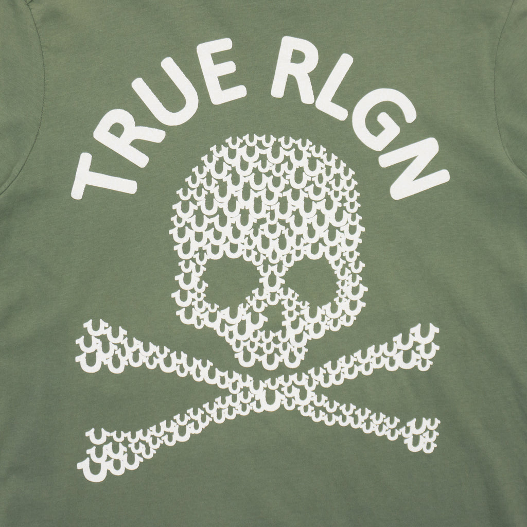 True Religion Зелена Тениска с Графика