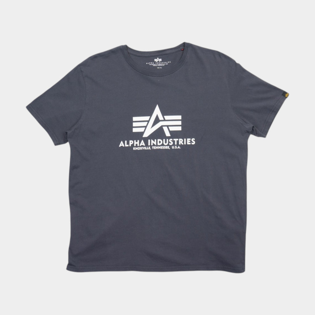 Alpha Industries Сива Тениска с Голямо Лого