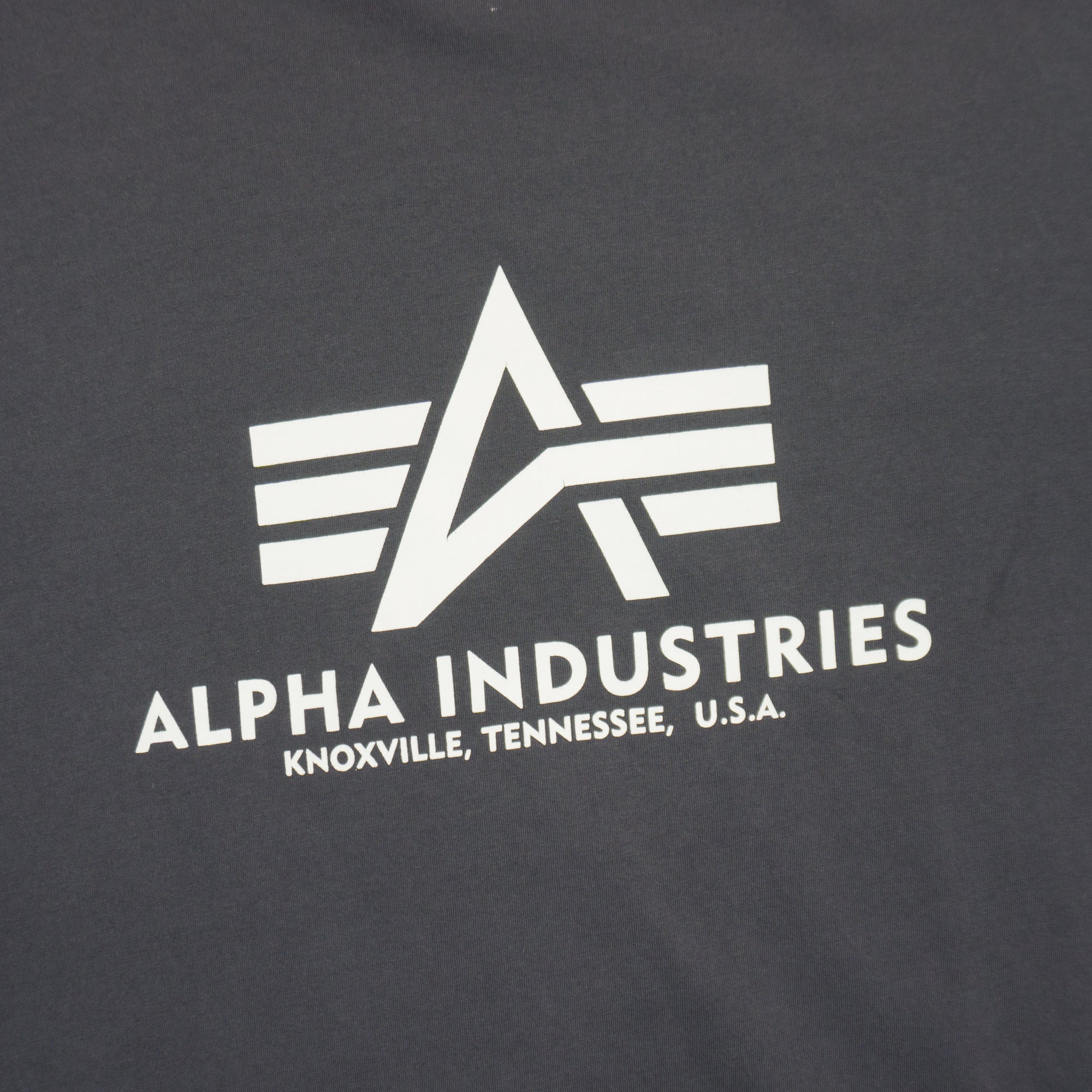 Alpha Industries Сива Тениска с Голямо Лого