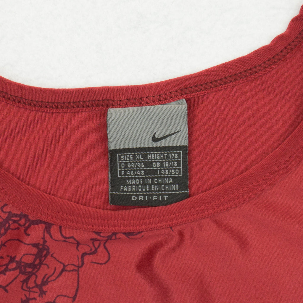 Nike Dri-Fit Vintage Y2K Silver Tag Червен Потник