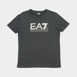EA7 Emporio Armani Сива Тениска с Голямо Лого