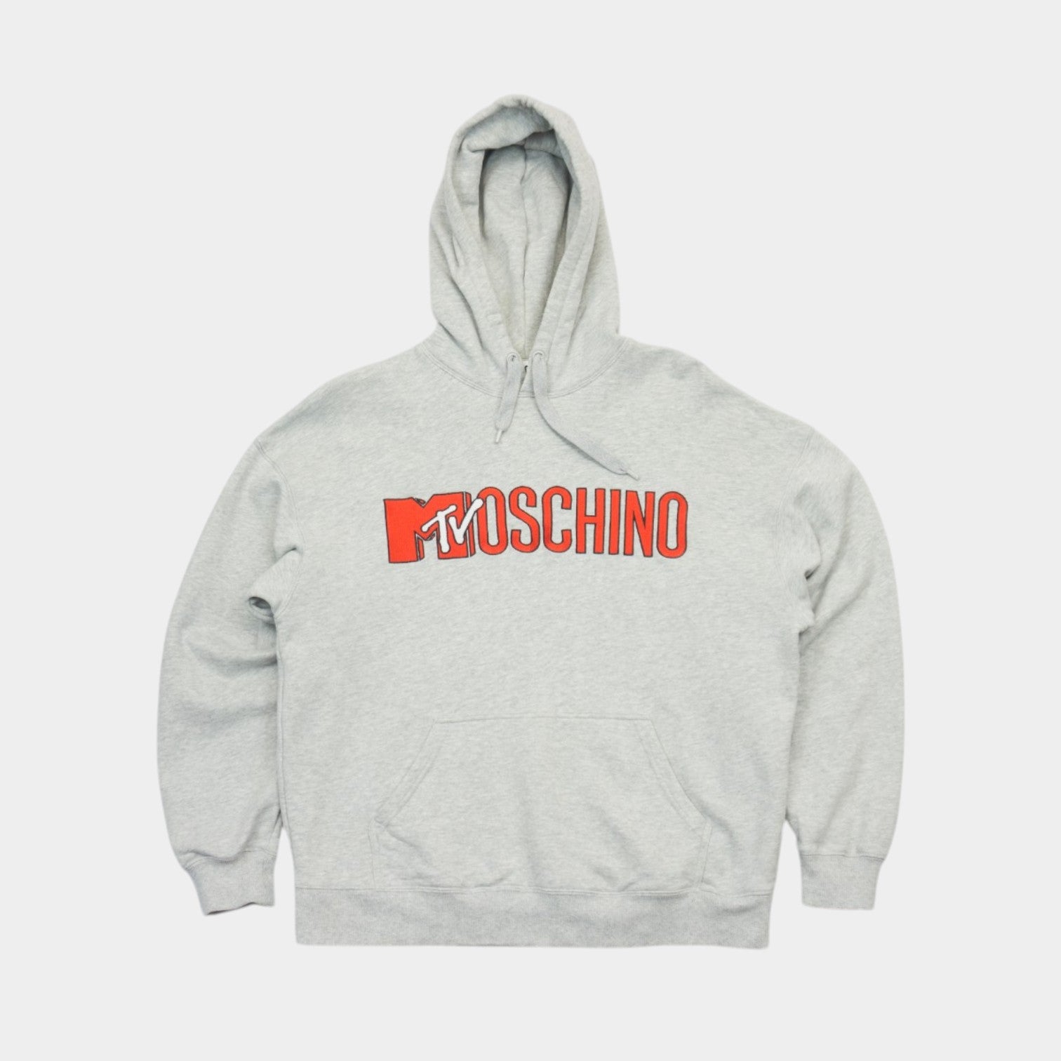 H&M X Moschino MTV Сив Суичър с Голямо Бродирано Лого