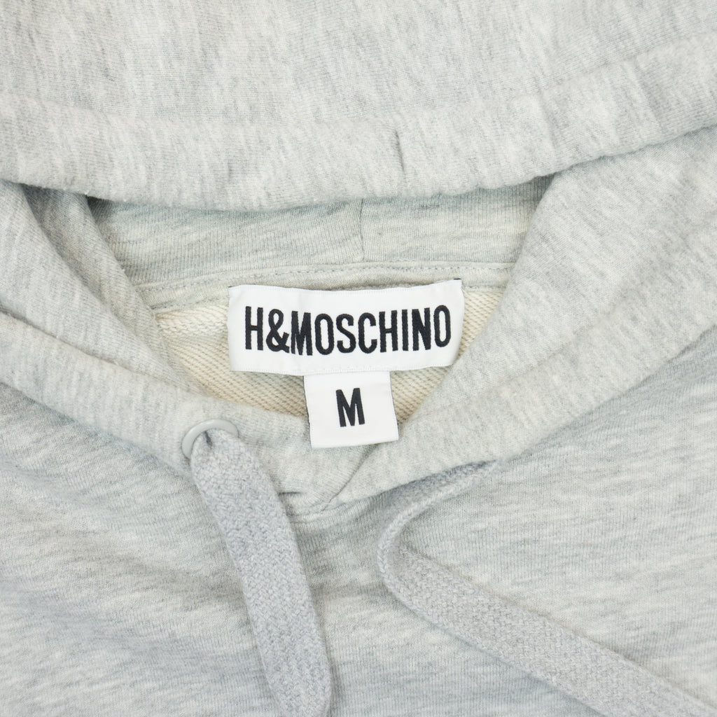 H&M X Moschino MTV Сив Суичър с Голямо Бродирано Лого
