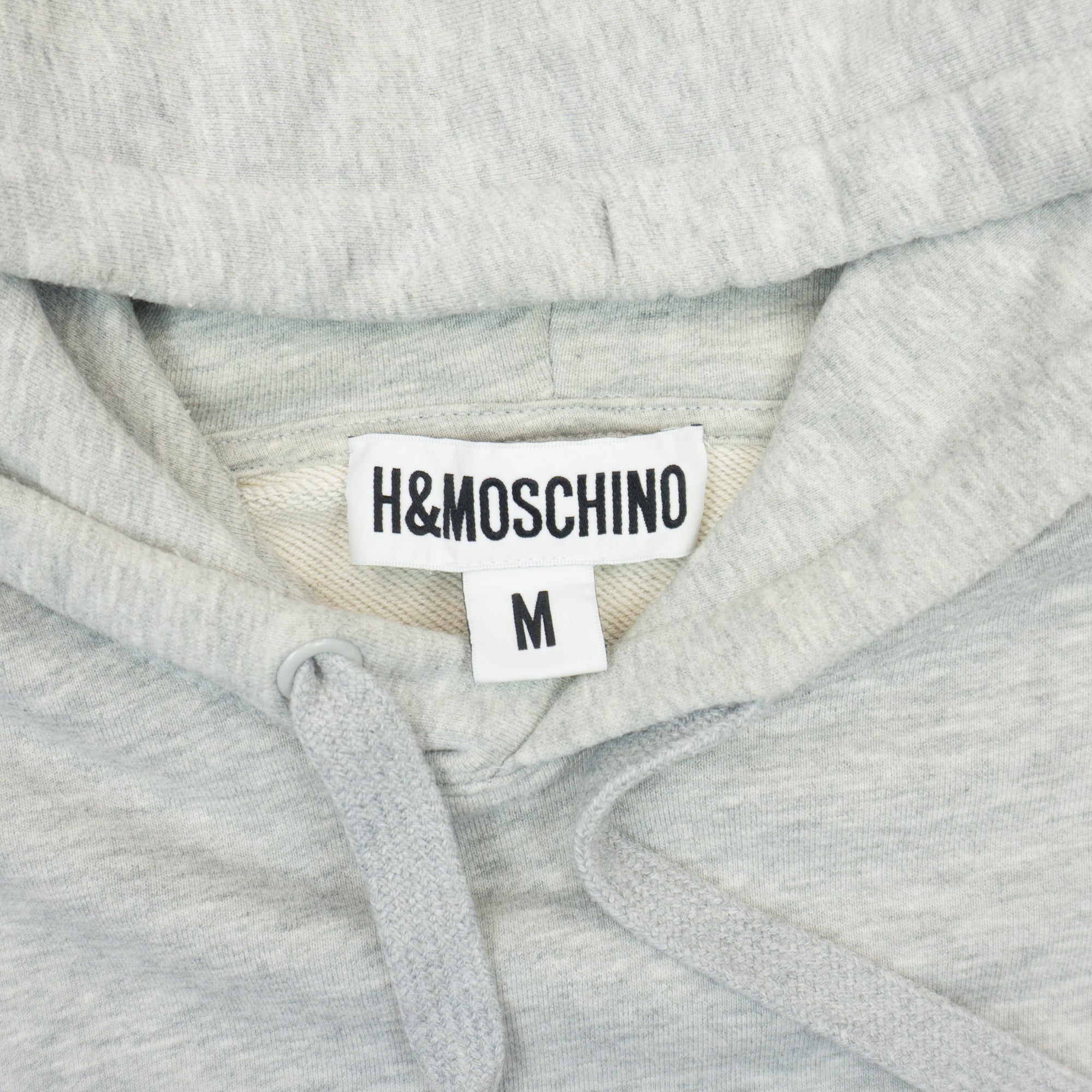 H&M X Moschino MTV Сив Суичър с Голямо Бродирано Лого