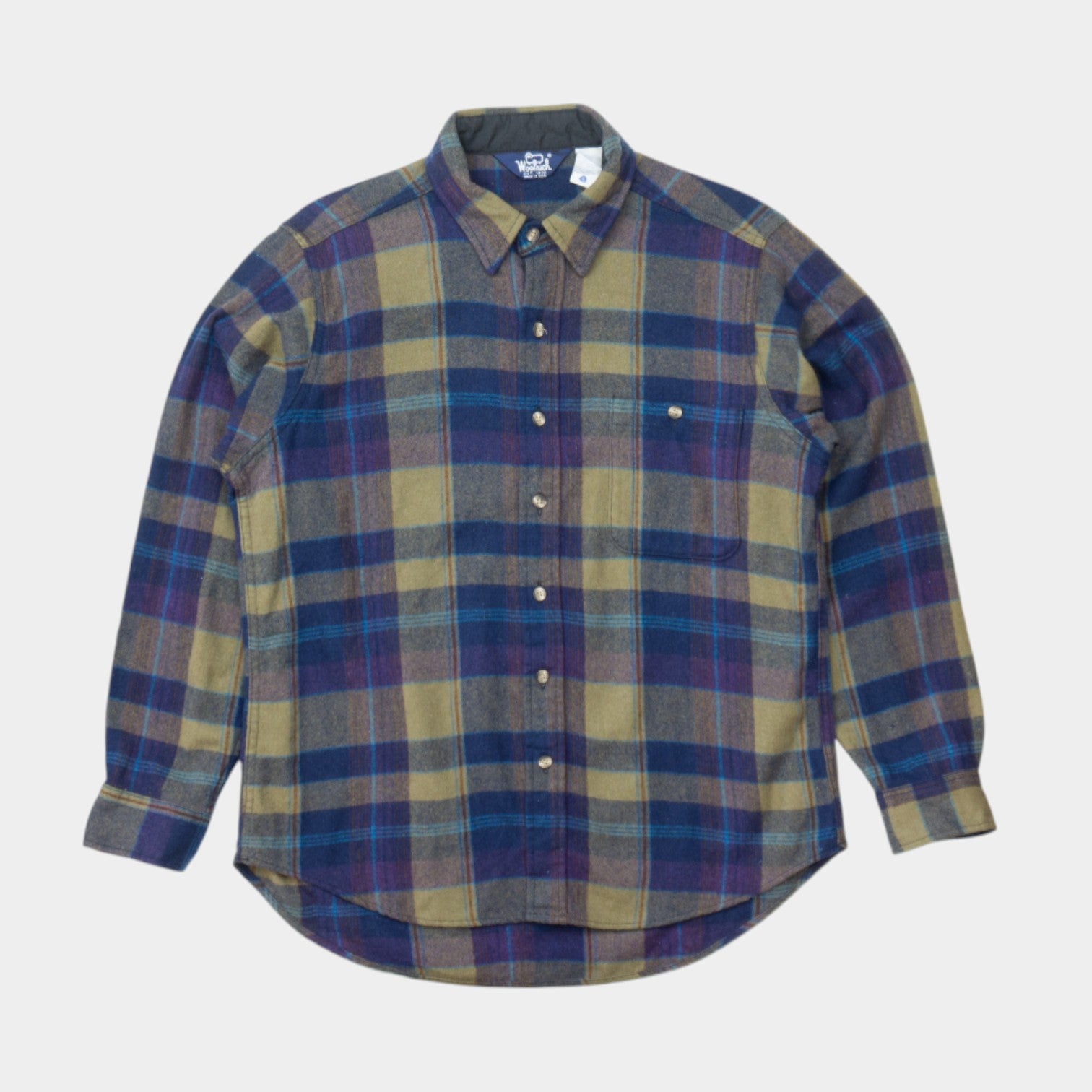 Woolrich Вълнена Карирана Връхна Риза