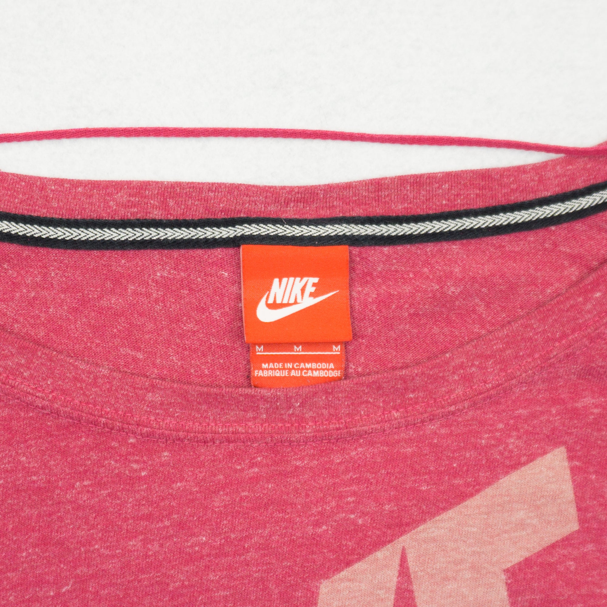 Nike Розова Блуза с Голямо Лого