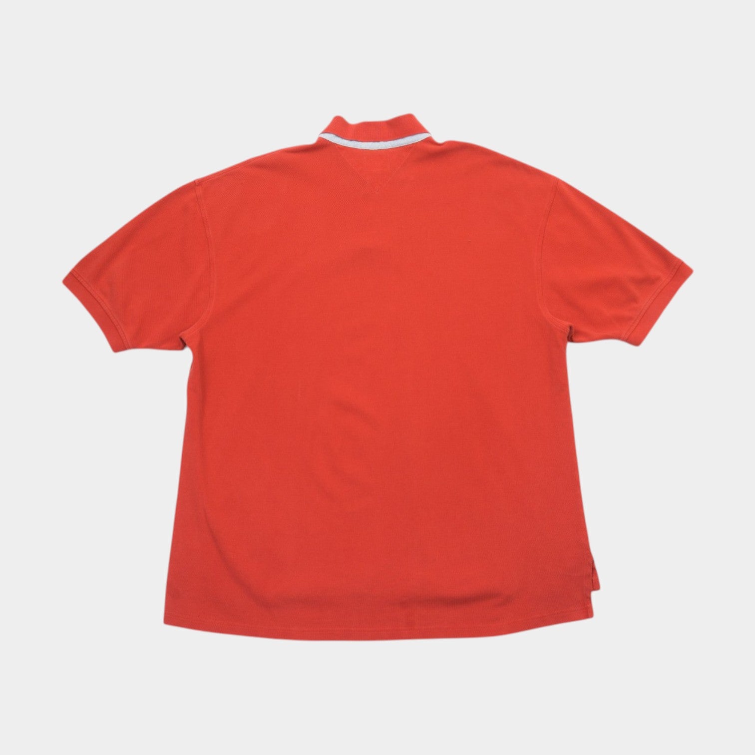 Tommy Hilfiger Vintage Червена Тениска с Яка и Бродирано Лого