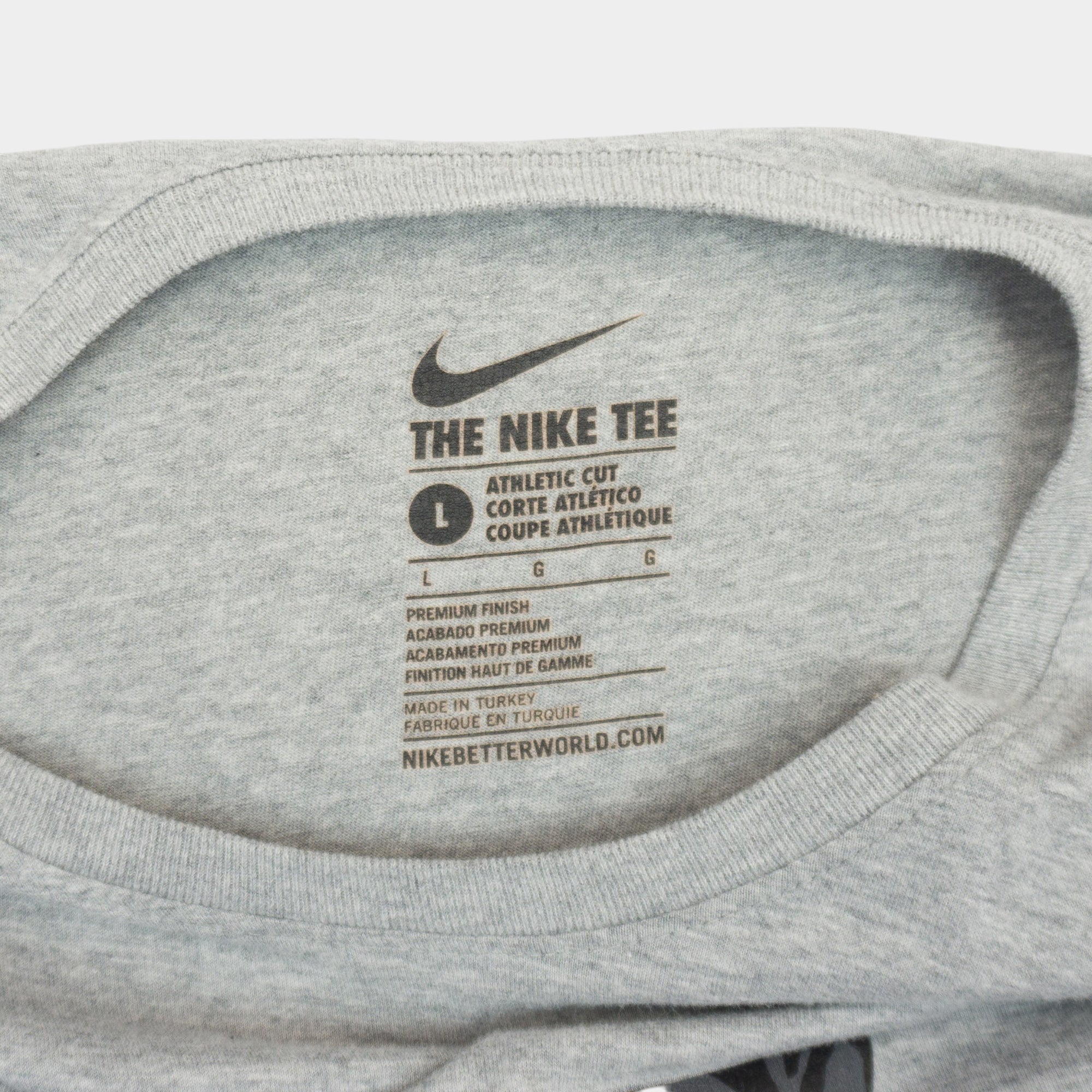 Nike Air Сива Тениска с Голямо Лого
