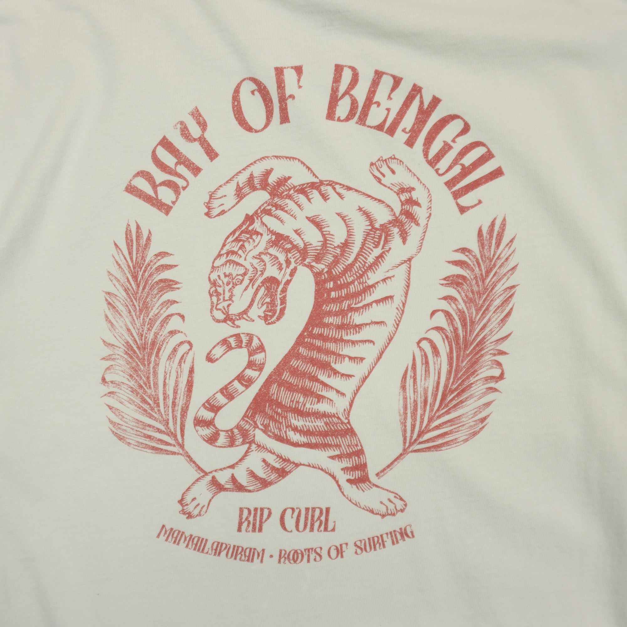 Rip Curl Бежова Тениска с Графика