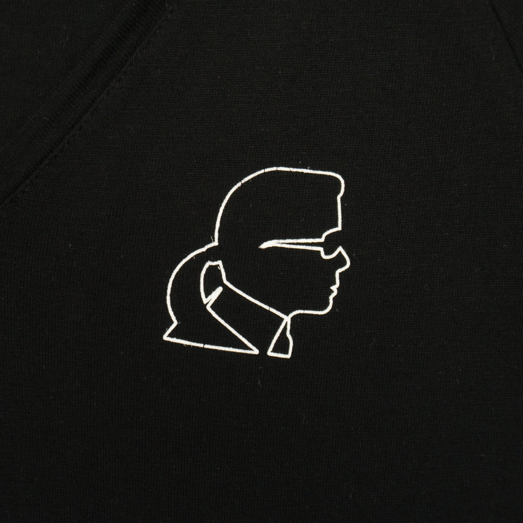 Karl Lagerfeld Черна Тениска с Малко Лого
