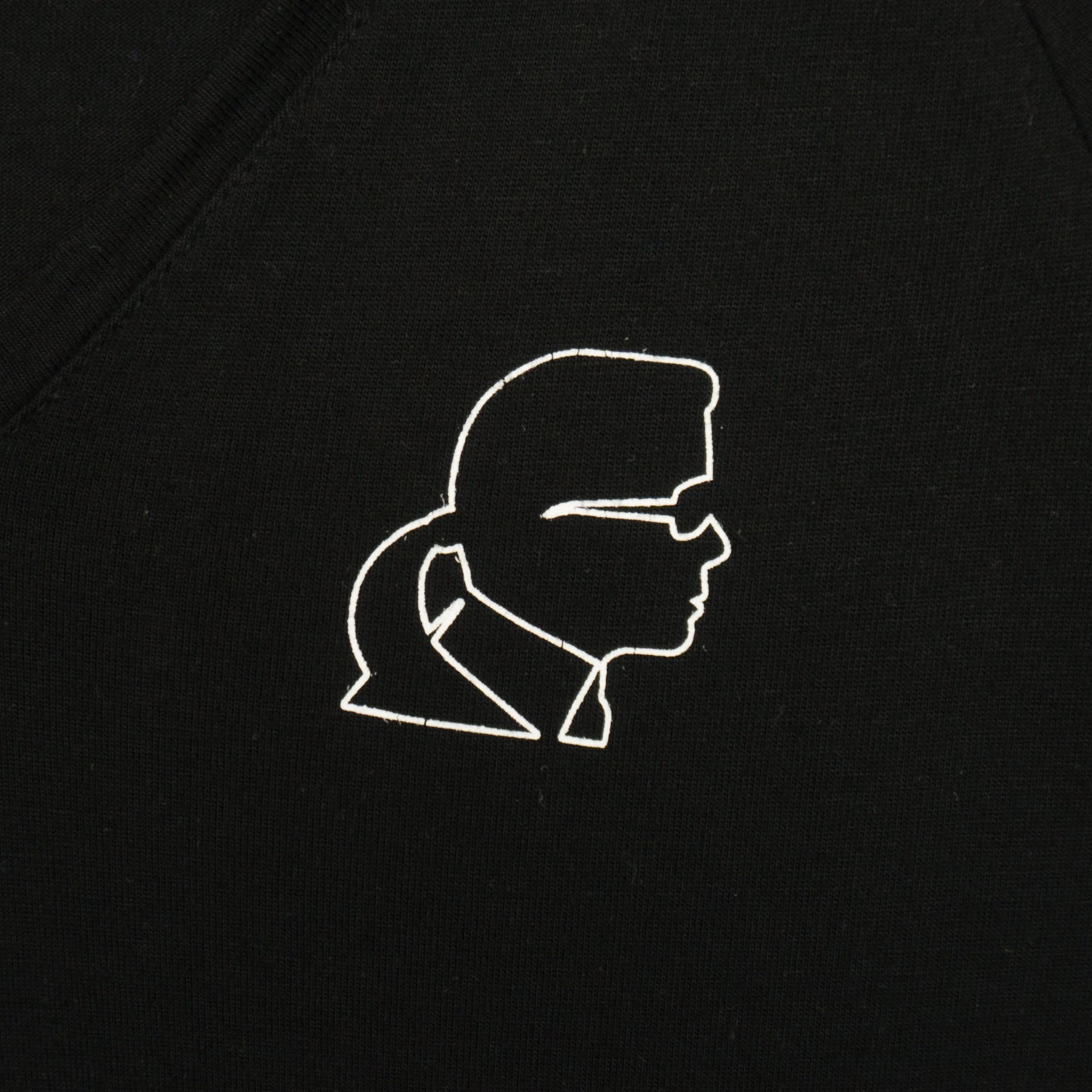 Karl Lagerfeld Черна Тениска с Малко Лого