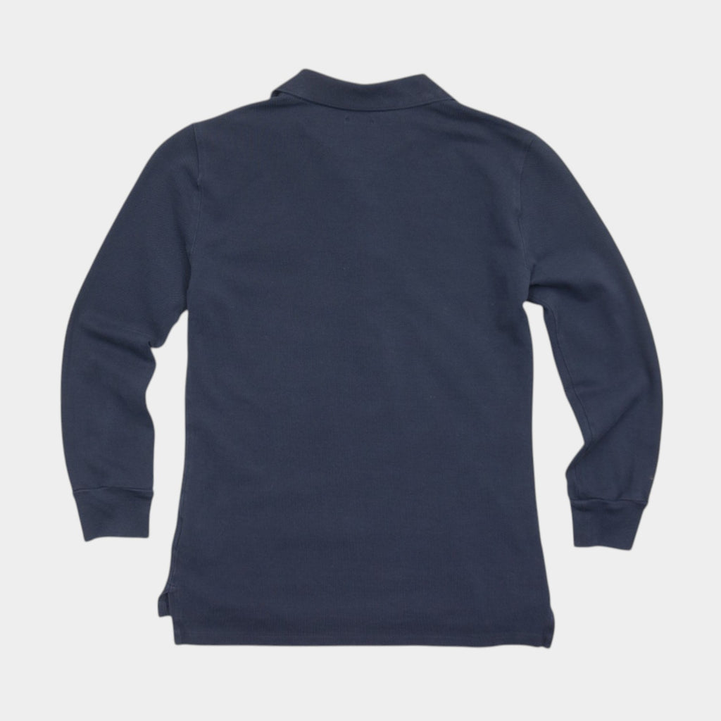 Polo Ralph Lauren Тъмно Синя Блуза с Яка и Бродирано Лого