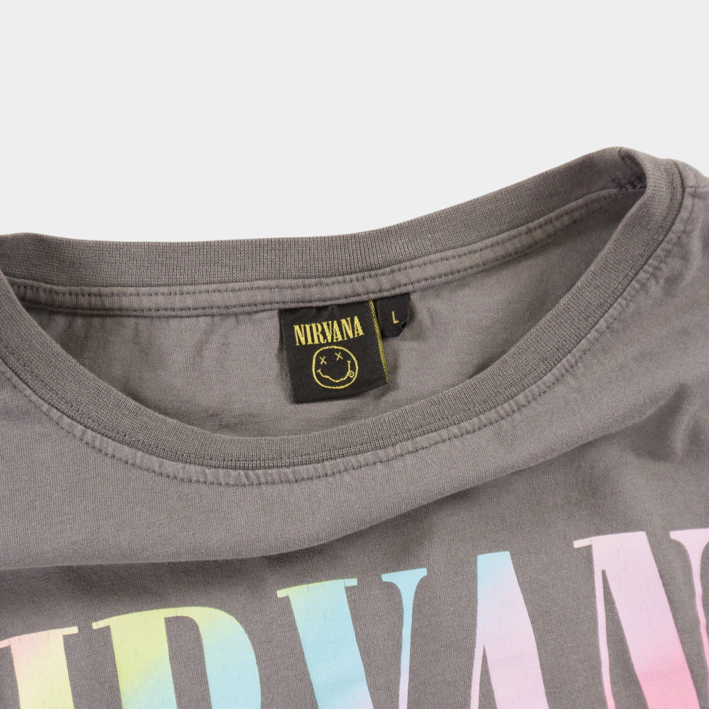 Nirvana Сива Тениска с Графика