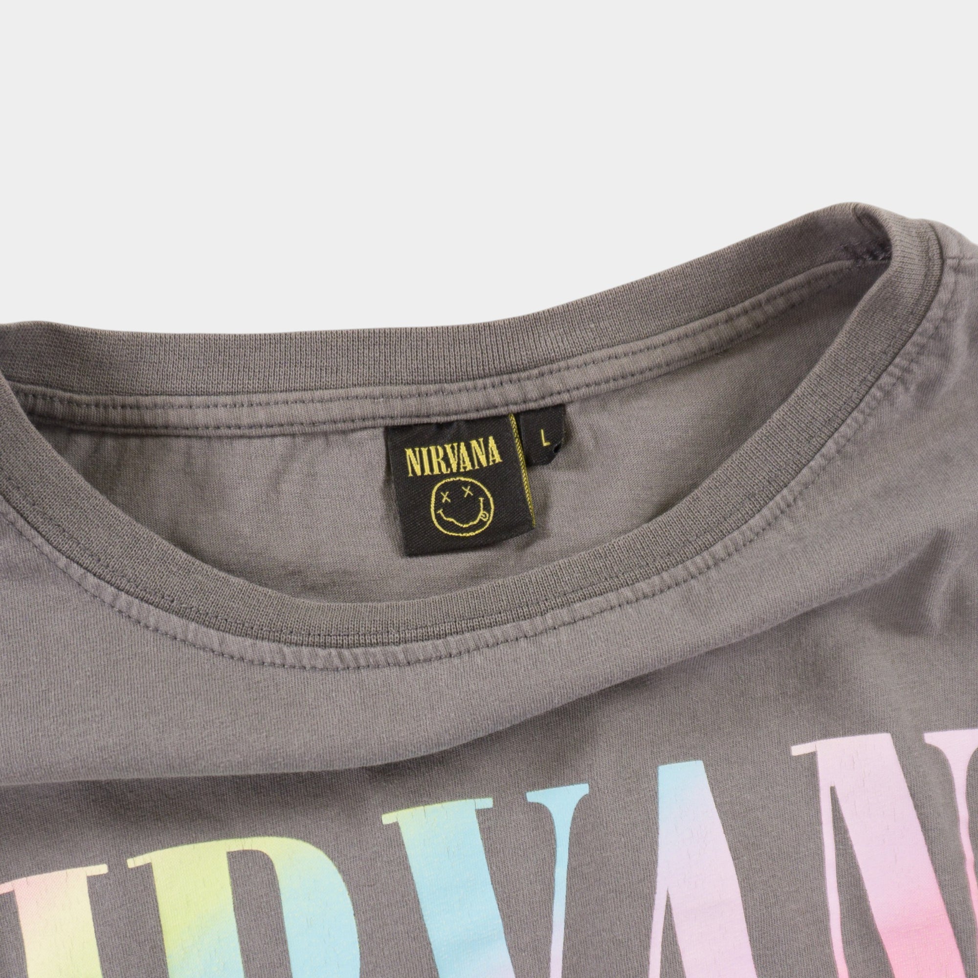 Nirvana Сива Тениска с Графика