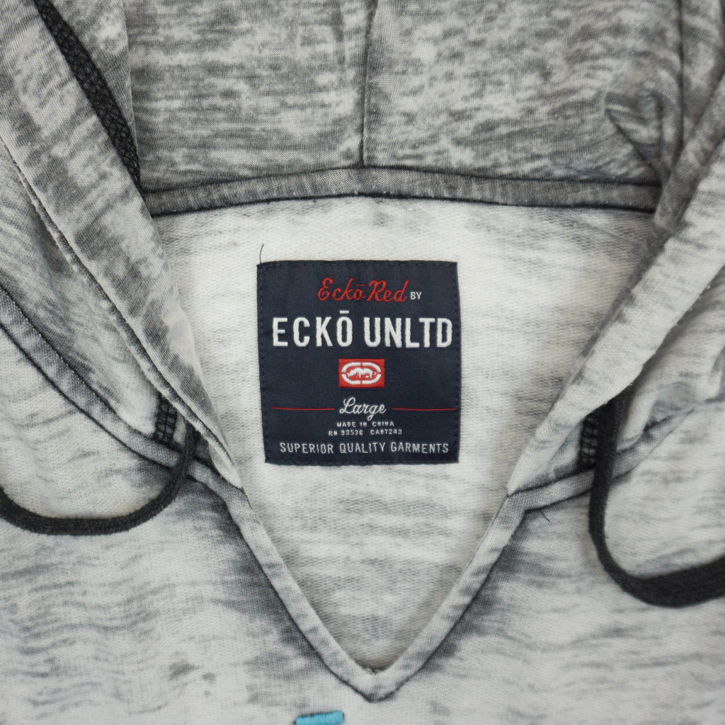 Ecko Unltd. Y2K Сив Суичър с Голямо Лого