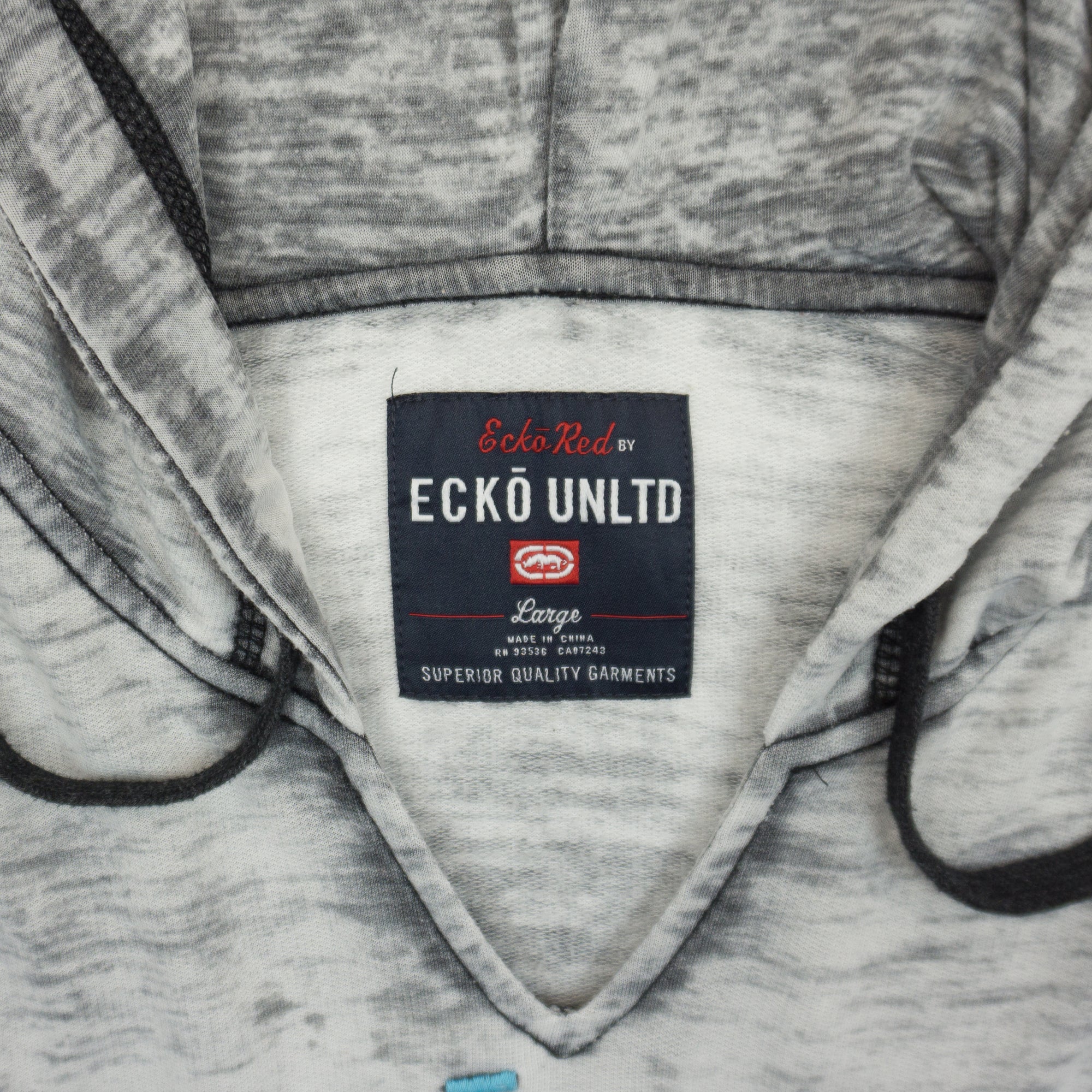 Ecko Unltd. Y2K Сив Суичър с Голямо Лого