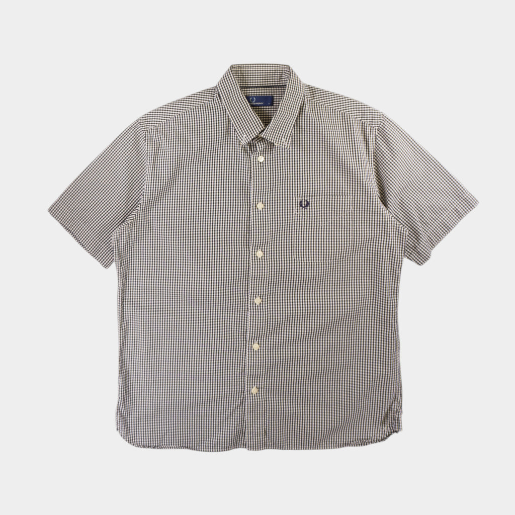 Fred Perry Карирана Риза с Къс Ръкав