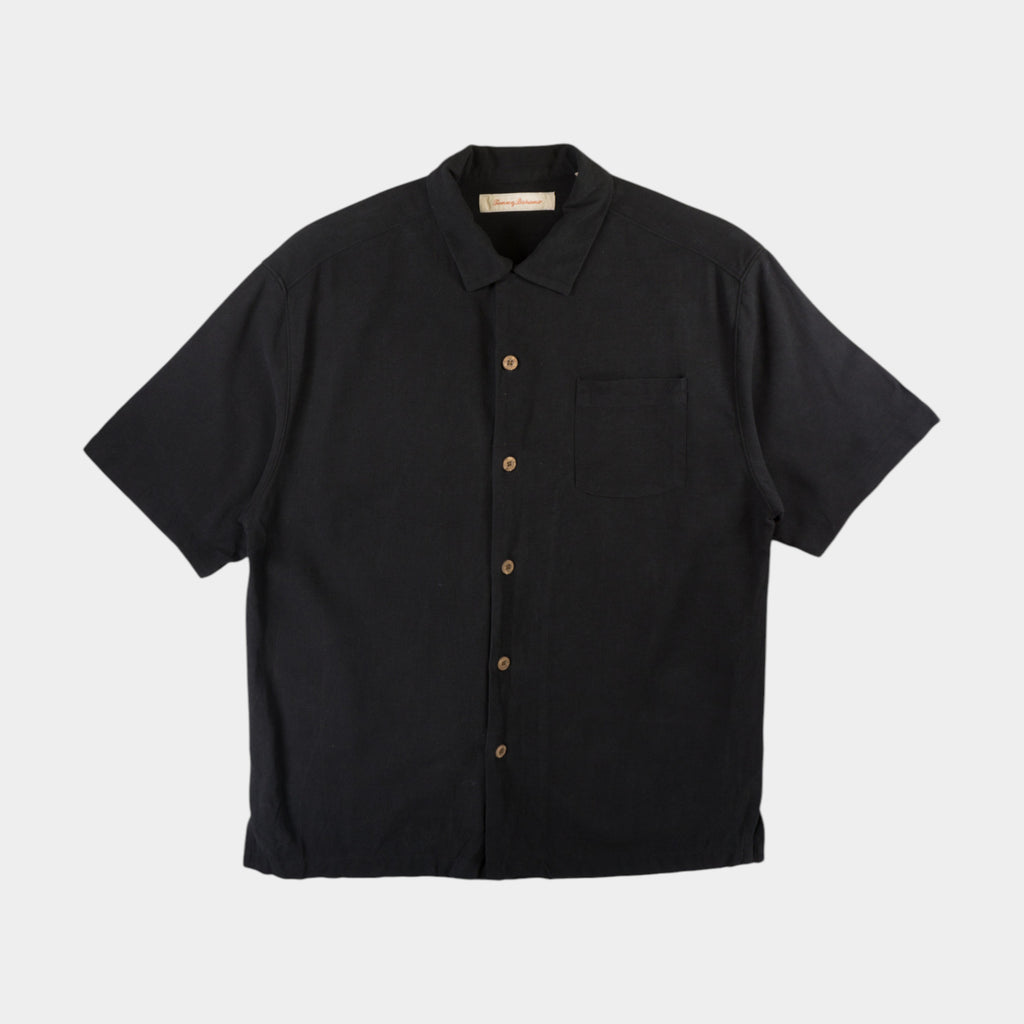 Tommy Bahama Черна Риза с Къс Ръкав