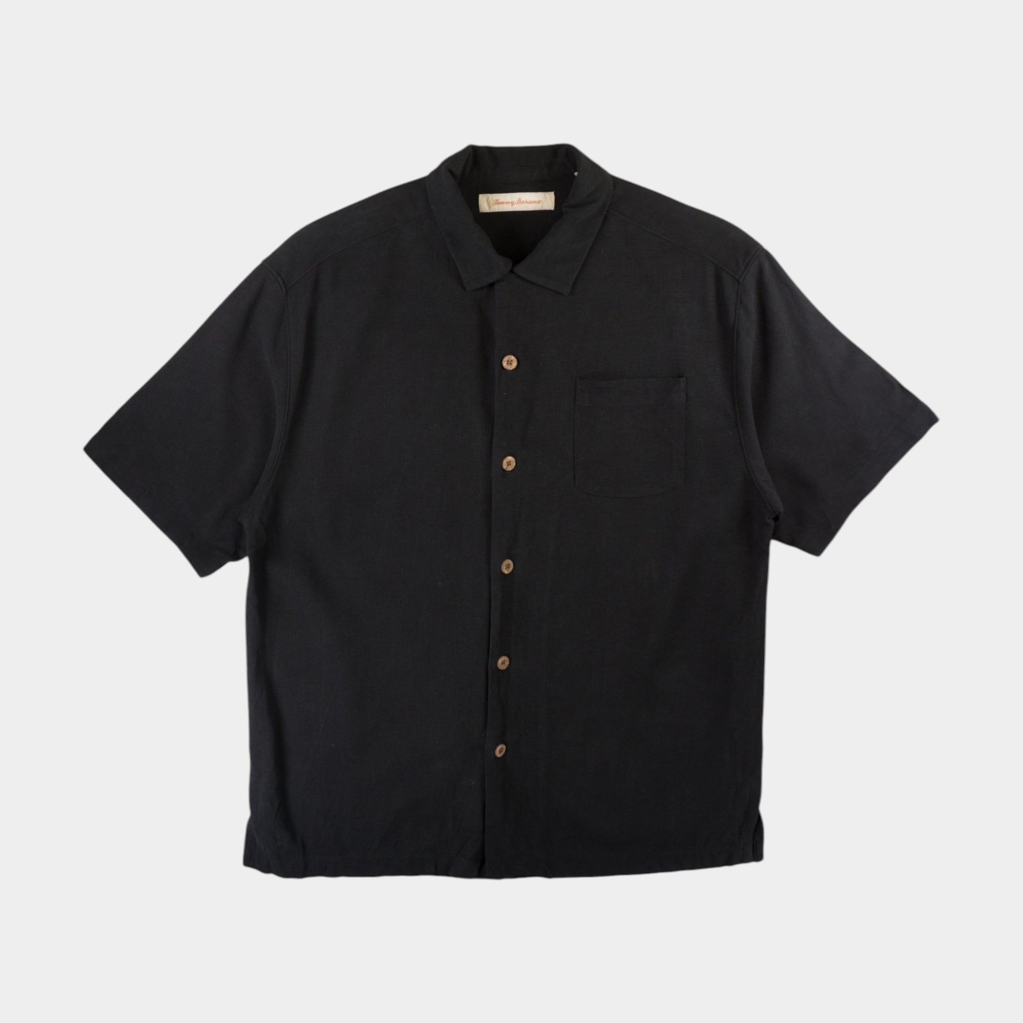 Tommy Bahama Черна Риза с Къс Ръкав