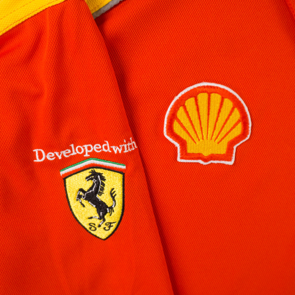 Wstar x Shell Червена Тениска с Яка