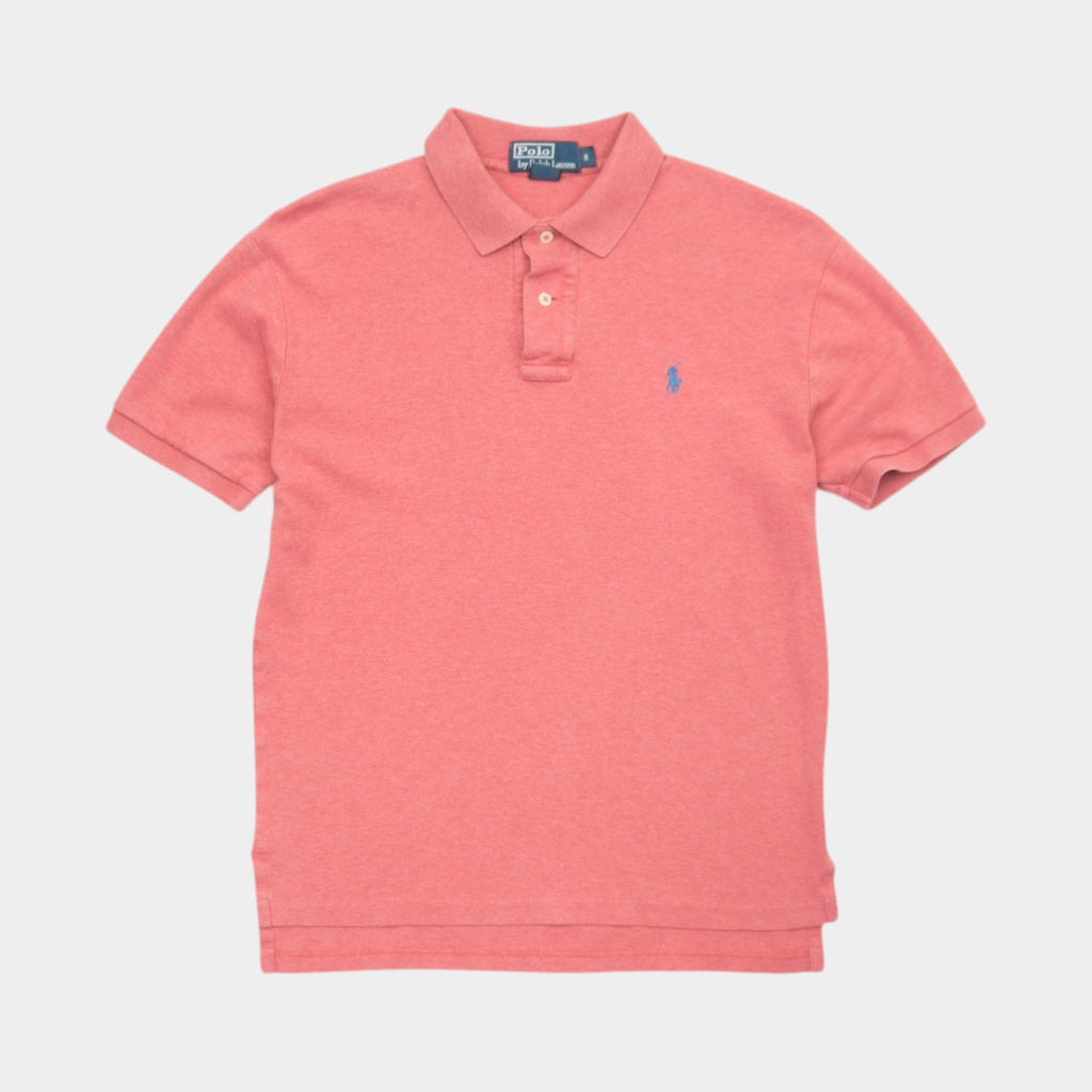Polo Ralph Lauren Vintage Розова Тениска с Яка и Бродирано Лого