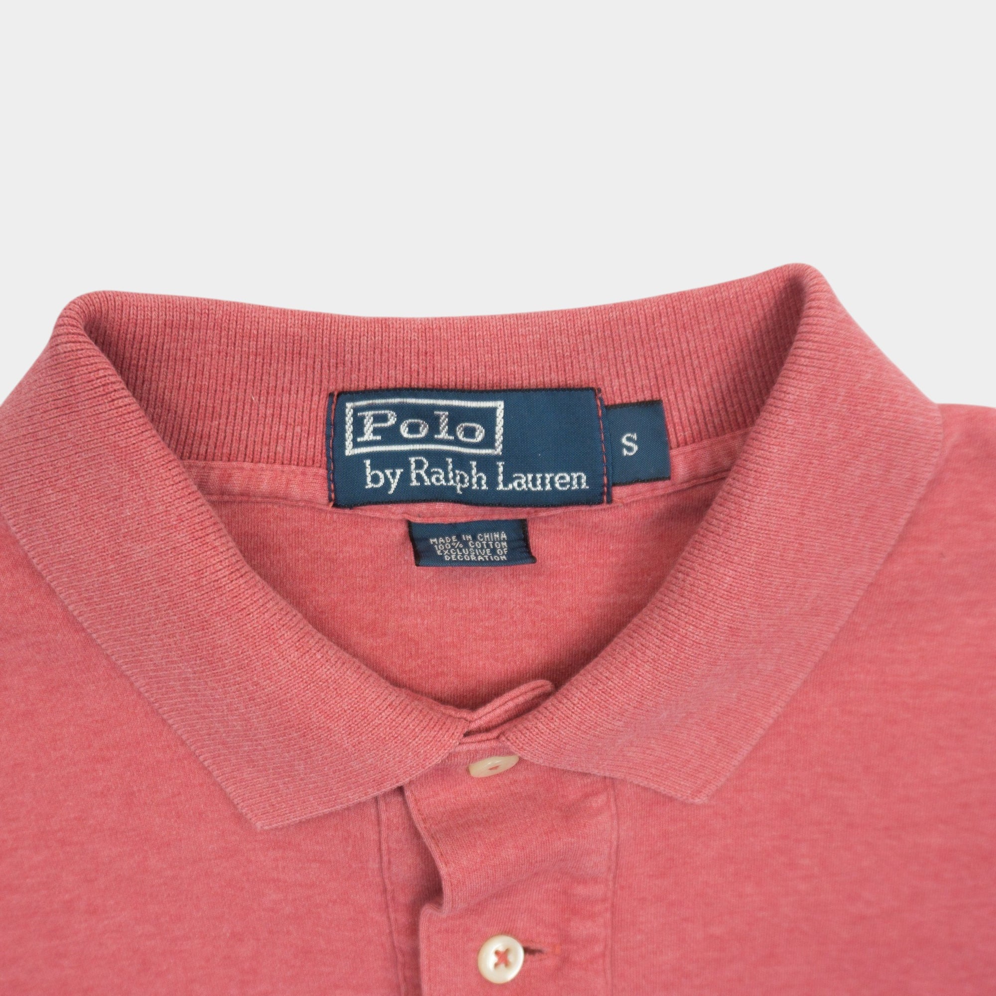 Polo Ralph Lauren Vintage Розова Тениска с Яка и Бродирано Лого